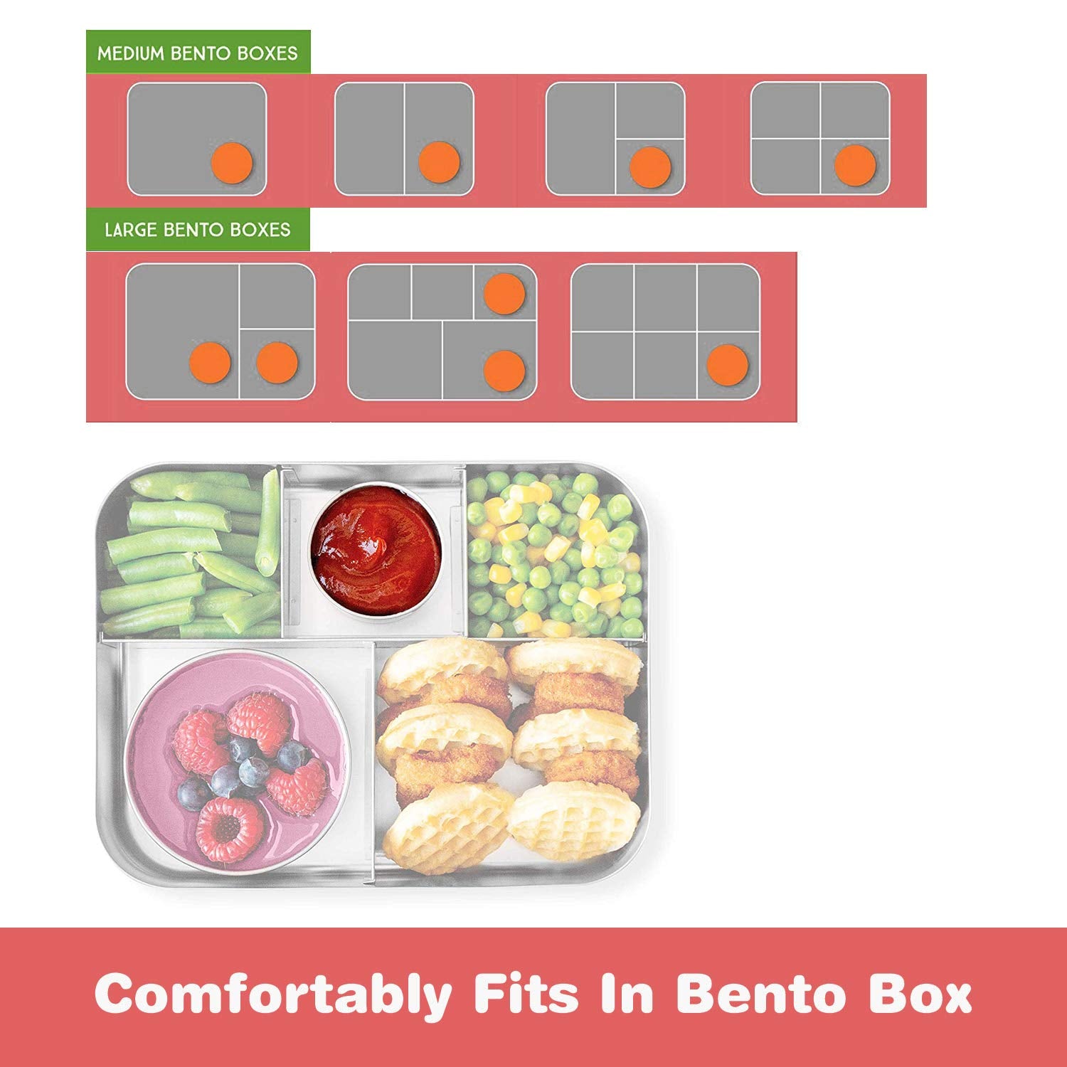 Lalastar Salad Dressing Container To Go, 4X1.6Oz Stainless Steel Condiment Containers With Lids, Premium Silicone, Leakproof And