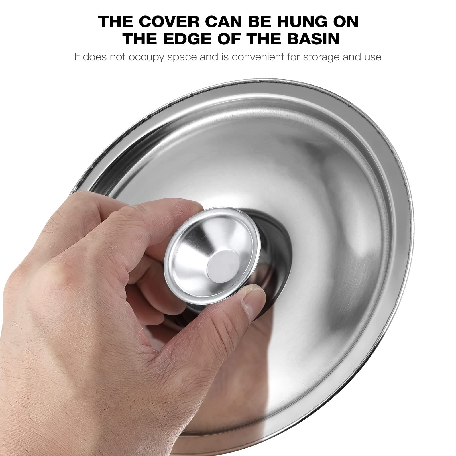 Cabilock 5.5In/14Cm Universal Lid For Pans Pots Cover Seasoning Pot Cover Replacement Accessories Frying Pan Cover And Cast Iron