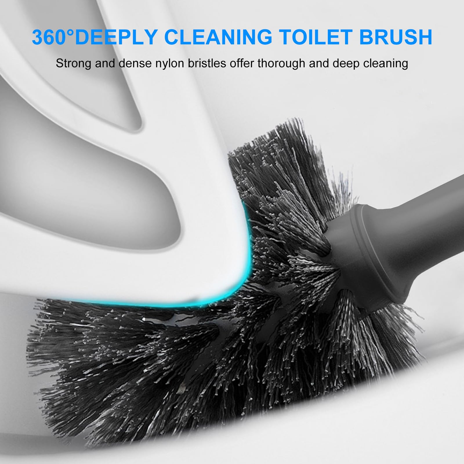 Setsail Toilet Brush And Plunger Set, 2 Packs Toilet Plungers For Bathroom Heavy Duty Toilet Bowl Brush And Holder Hidden Toilet