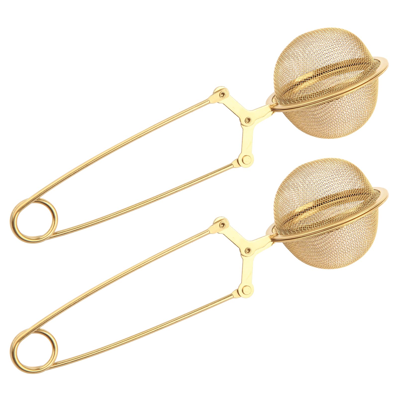 Luckyiren Snap Tea Ball Infuser With Handle; Premium Stainless Steel Fine Mesh Screen Tea Strainer Filters Colander Cullender Si