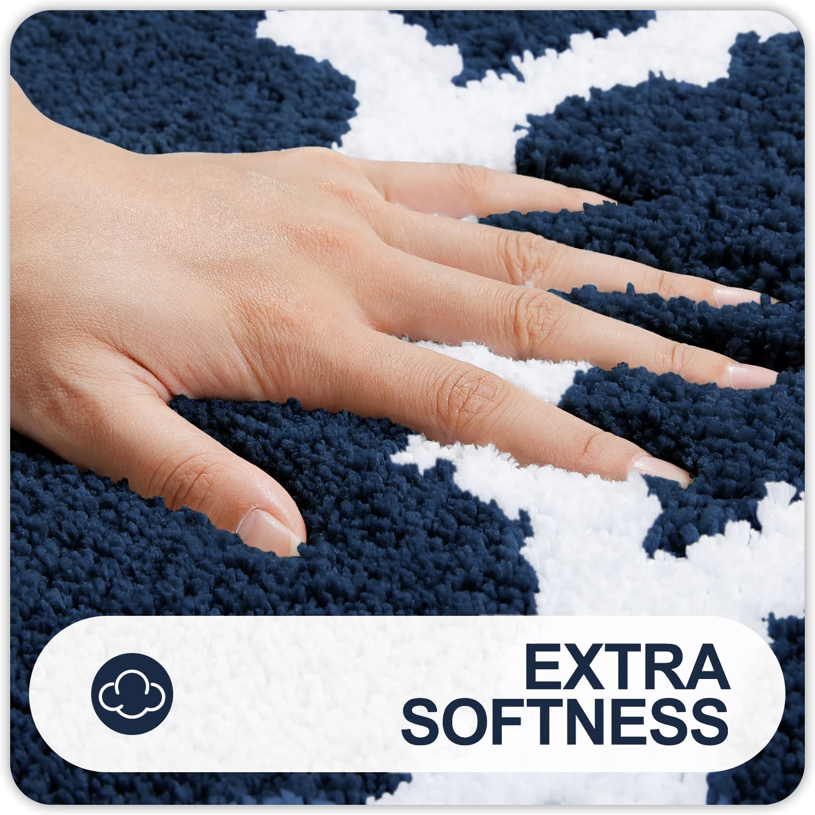 Olanly Bathroom Rugs 71X24, Soft And Absorbent Microfiber Bath Rugs, Non-Slip Shaggy Shower Carpet, Machine Wash Dry, Bath Mats
