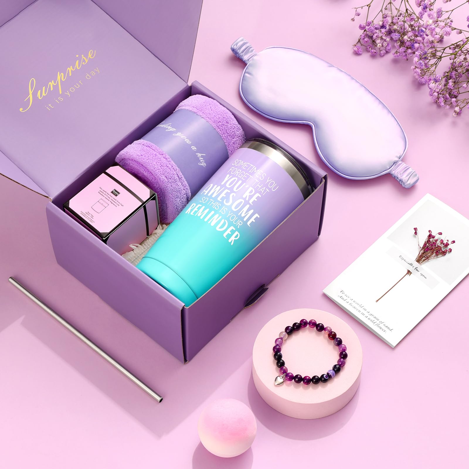 Birthday Gifts For Women, Mothers Day Gifts For Mom From Daughter, Unique Gift Basket Box For Women Best Friend Sister, Gifts Fo