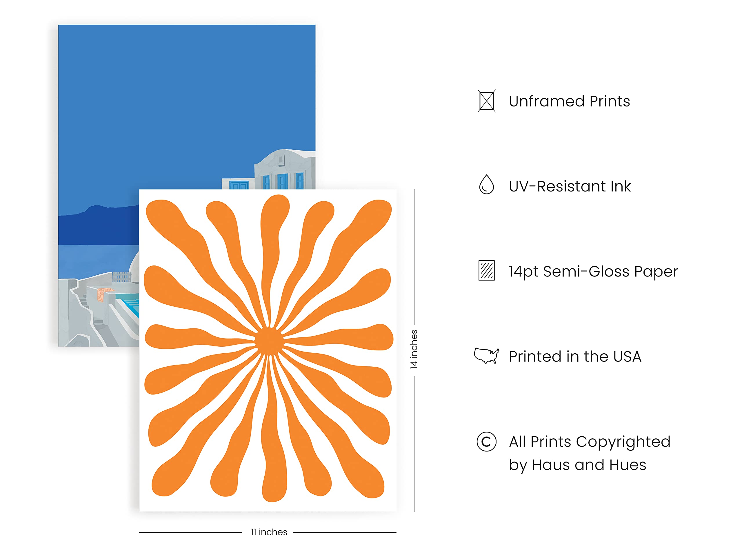Haus And Hues Beach Posters Gallery Wall Art Set Of 6 - Ocean Poster Beach Scene Wall Art, Beach Posters For Walls, Travel Poste