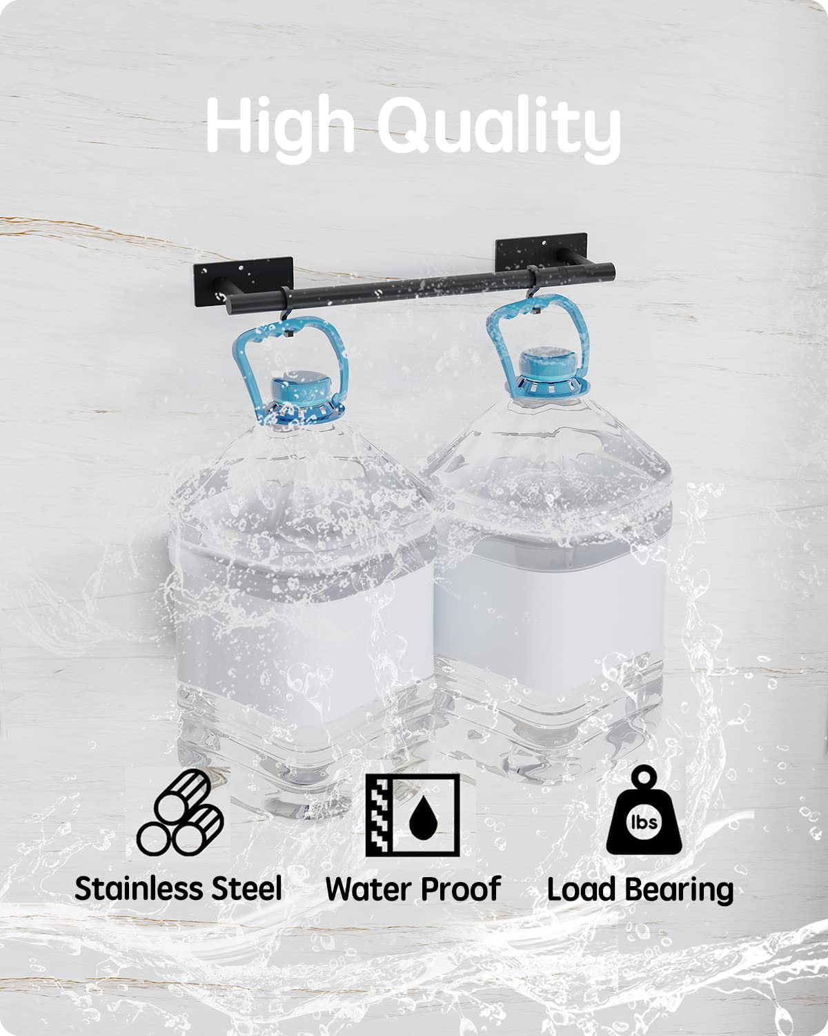 WZKALY Paper Towel Holder  Adhesive Paper Towel Holder Under Cabinet Self-Adhesive or Wall Mounted SUS304 Stainless Steel for Kitchen Bathroom Farmhouse Barbecue Laundry (Matte Black)