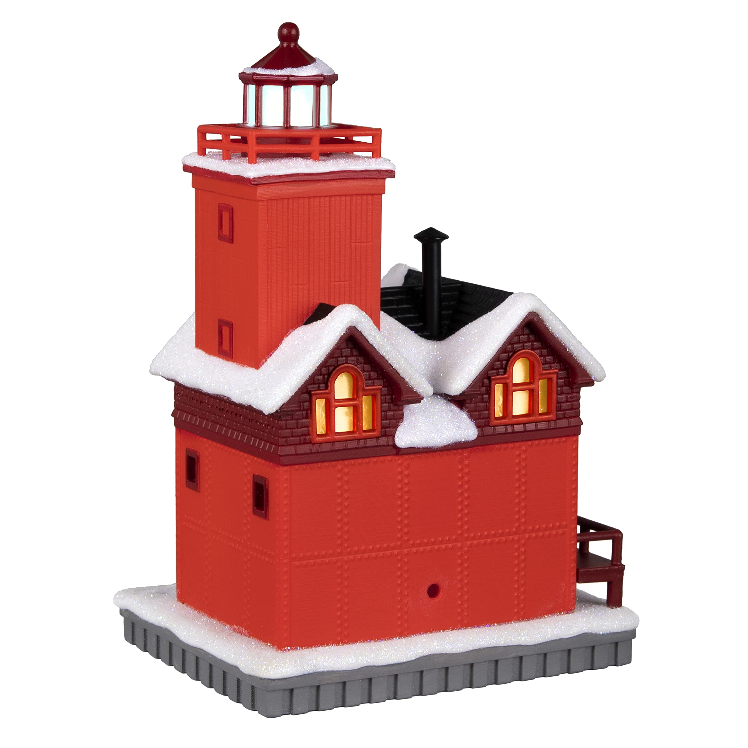 Hallmark Keepsake Plastic Christmas Ornament 2022 Year-Dated, Holiday Lighthouse with Light
