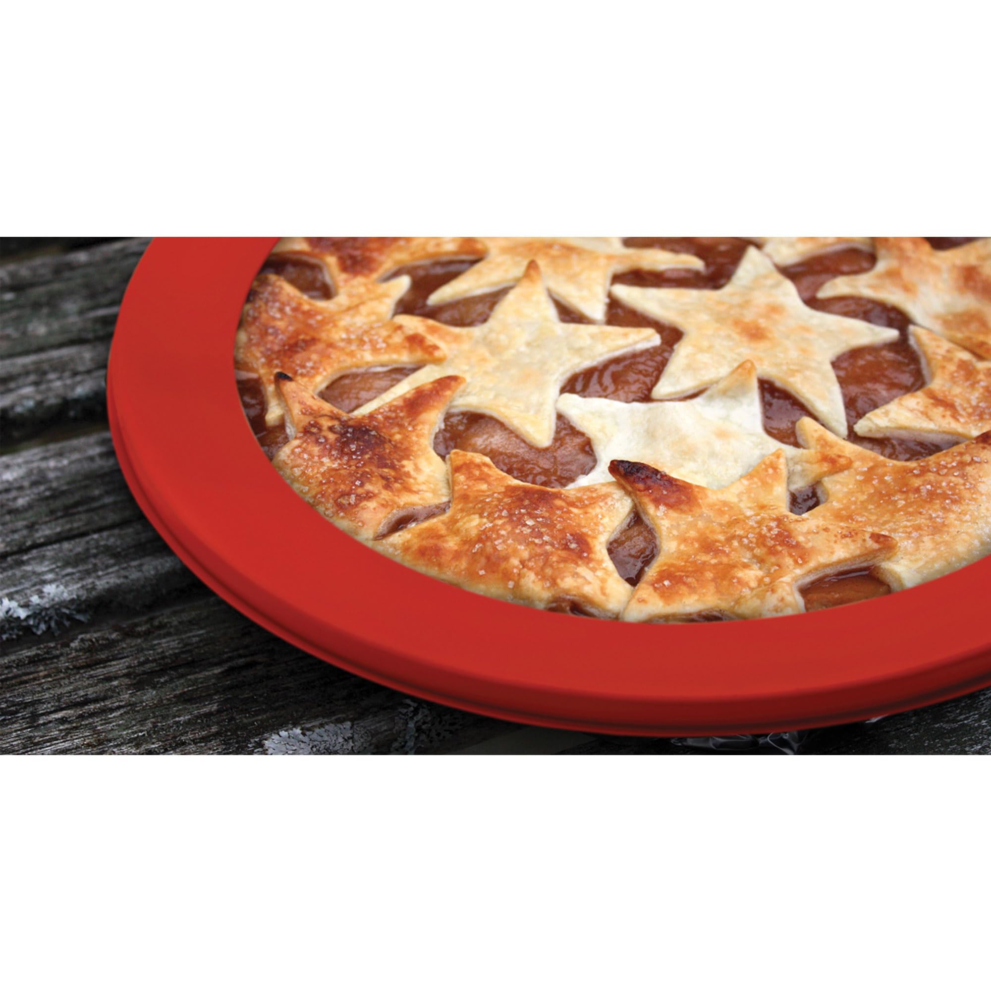 Mrs. Anderson'S Baking Pie Crust Shield, European-Grade Silicone, 10-Inch