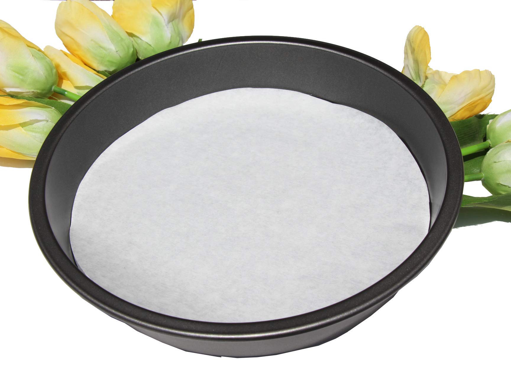 Regency Wraps Parchment Paper Circles, Greaseproof Liners for Round Cake Pans, 10", Pack of 24, White