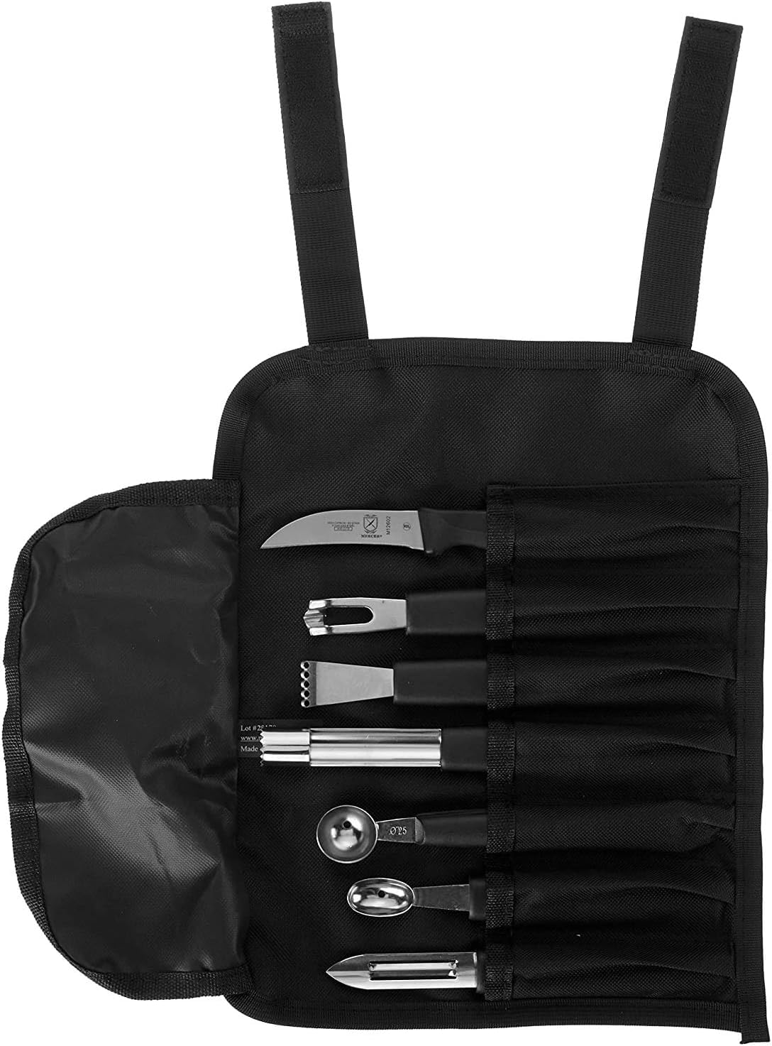 Mercer Culinary 8-Piece Garnishing Kit,Black