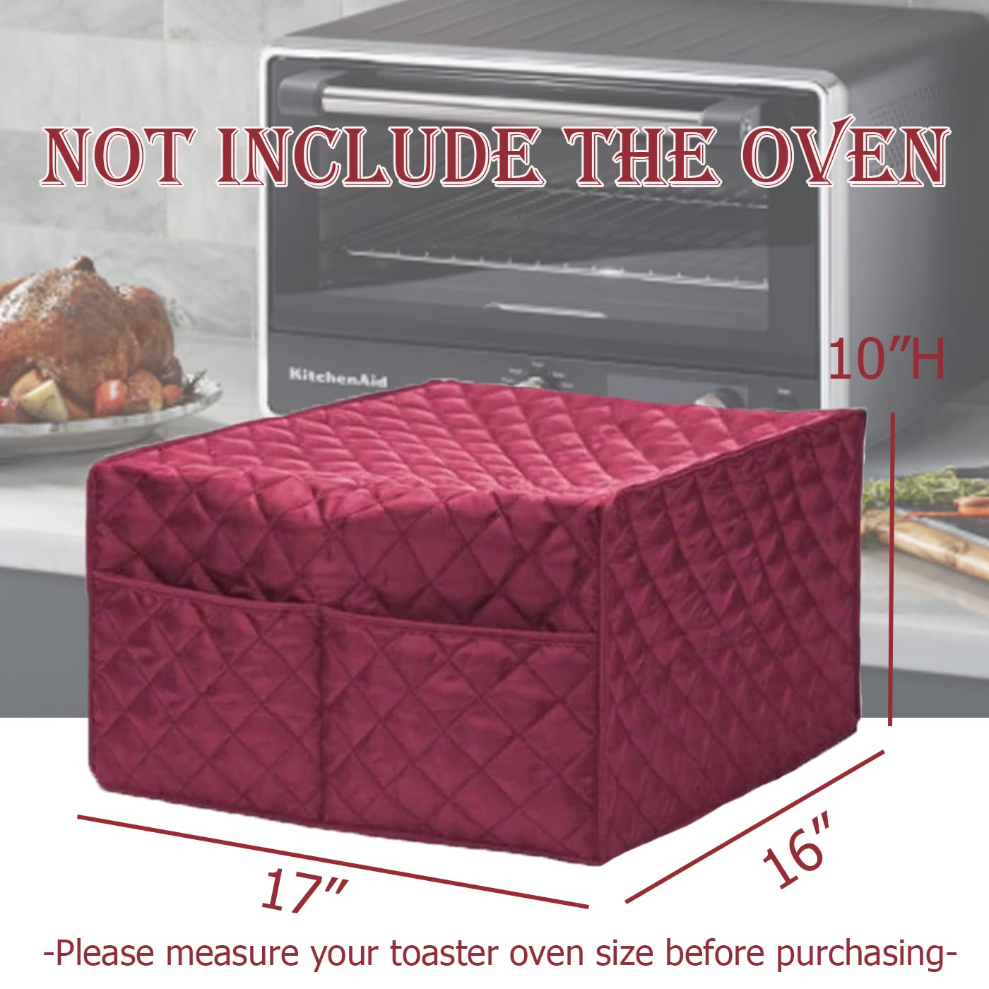 Becony Convection Toaster Oven Cover - Smart Microwave Oven Protector Waterproof Dustproof And Stain Resistant,Outdoor Kitchen A