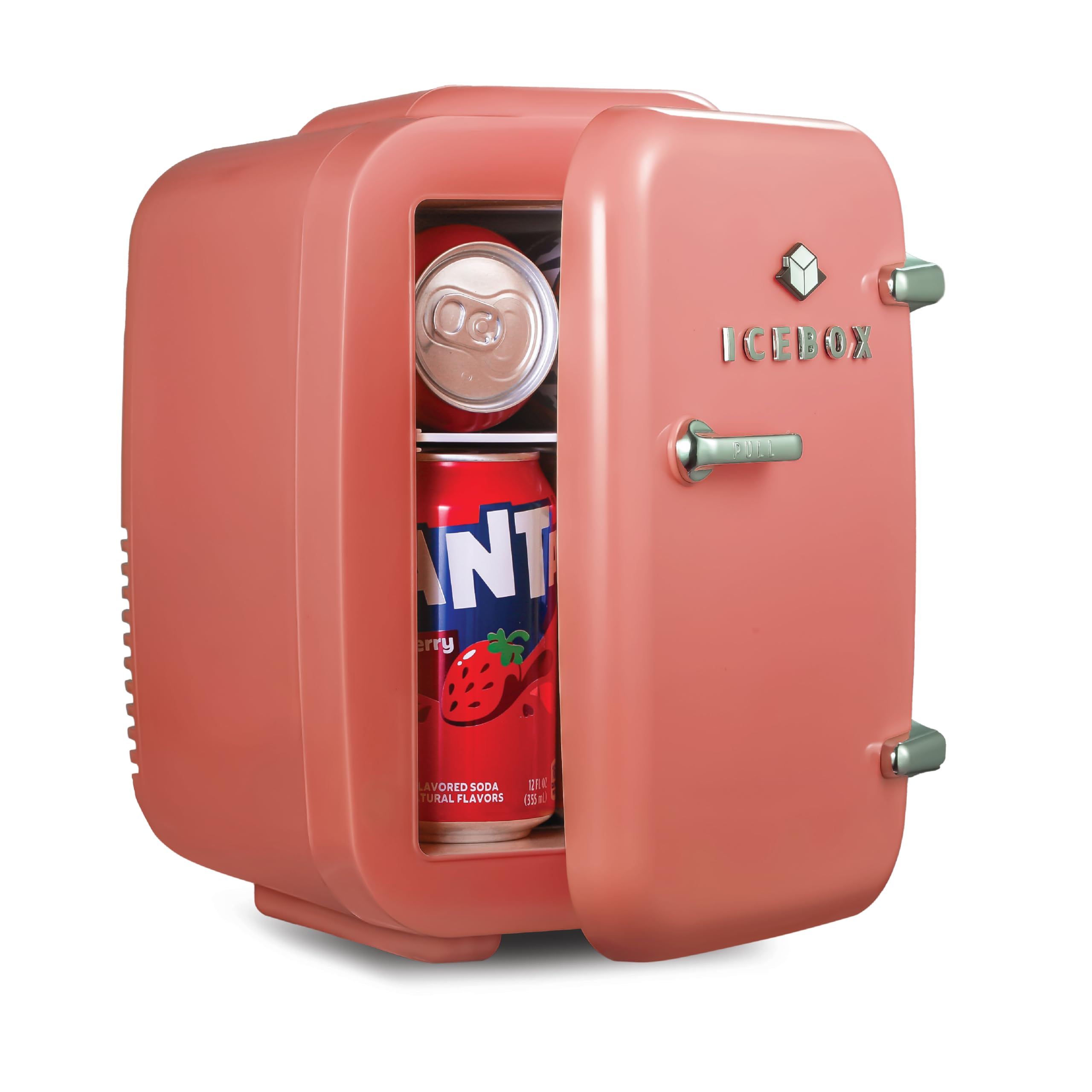 ICEBOX IBMF4BLS Mini Fridge For Bedroom, Skincare Refrigerator, Portable Cooler & Warmer for Makeup, for Office & Home, Mini (4 
