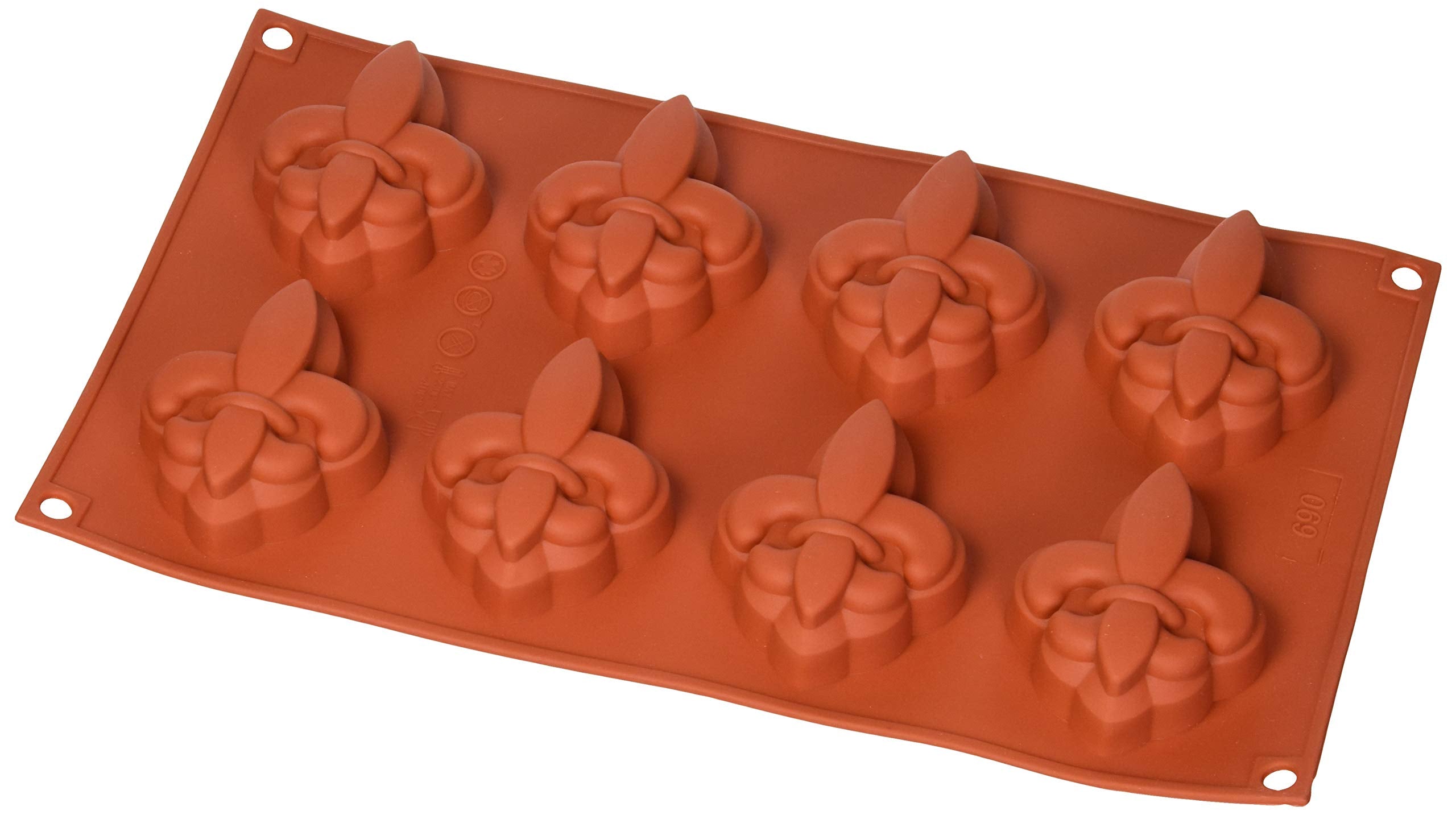 Silicone Fleur De Lis, 8 Cavities