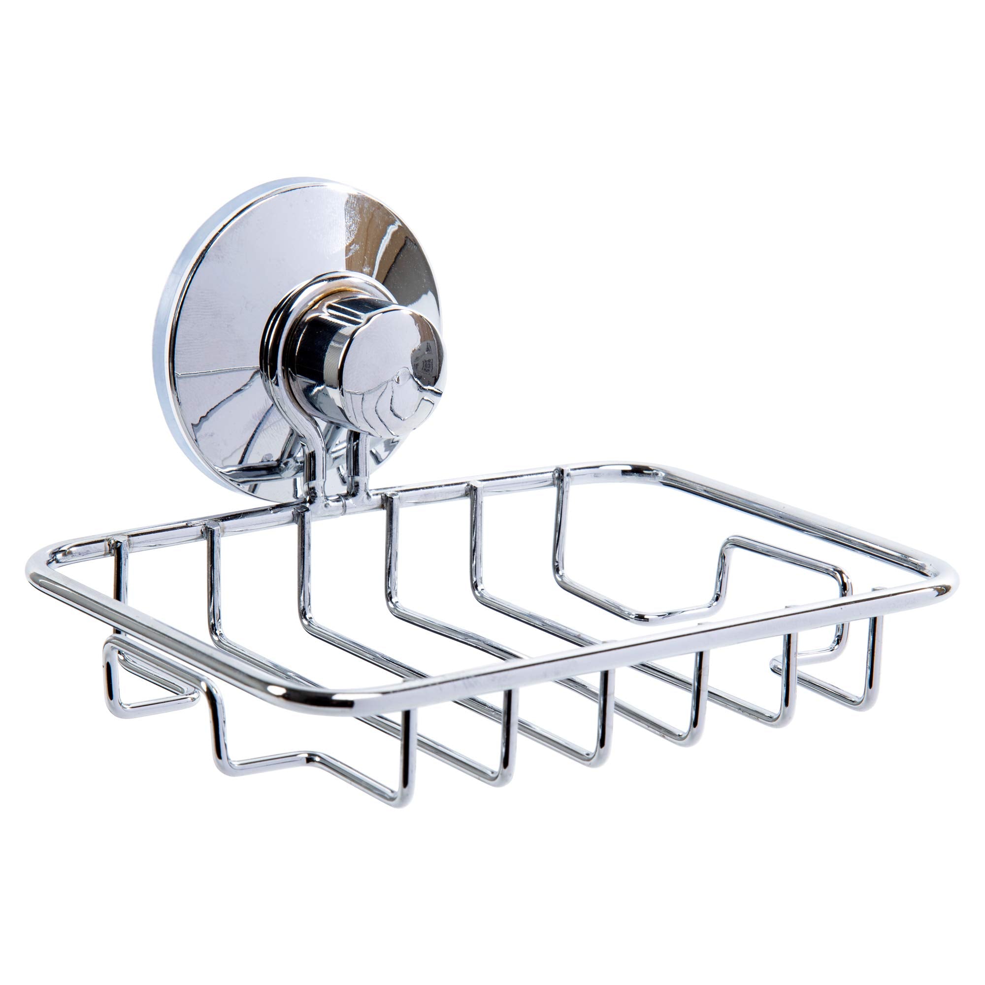 Bodico Metal Soap Dish Holder For Bathroom, Chrome Silver, 3.75 X 1 X 5