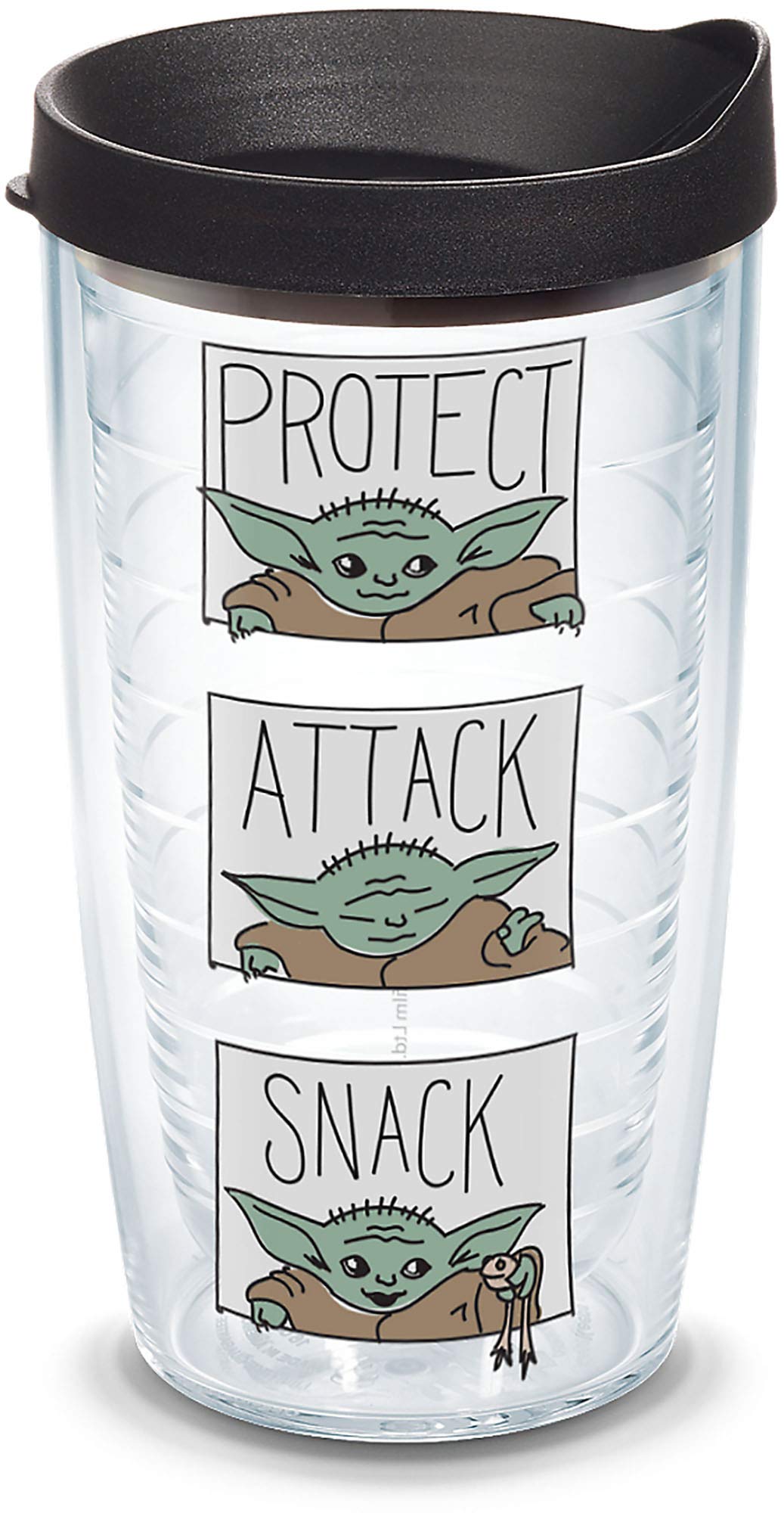 Tervis Star Wars - The Mandalorian Protect Attack Snack Made In Usa Double Walled Insulated Tumbler Travel Cup Keeps Drinks Cold