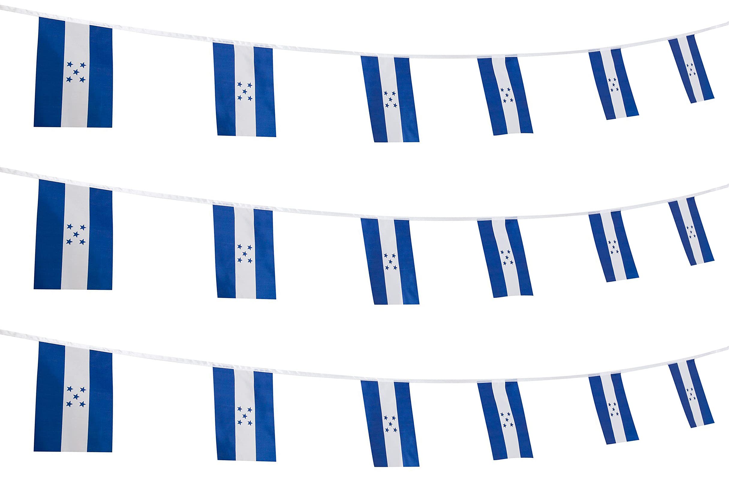 Zxvzyt Honduras Honduran Flag Banner String,Small Mini Honduras Pennant Flags,For Grand Opening,Olympics,National Sports Events,
