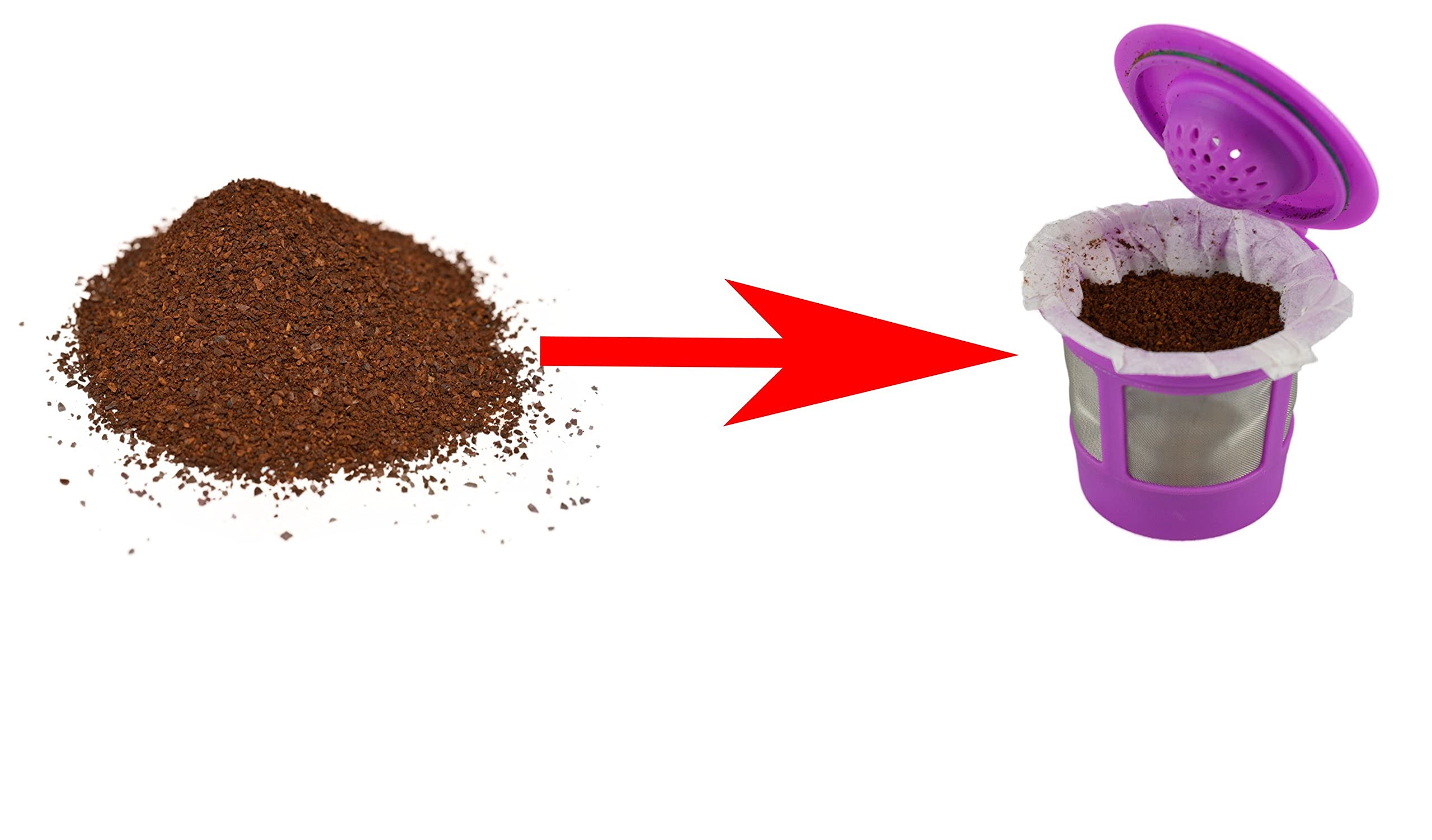 Canfly Disposable K-Cup Paper Filter For Keurig Single Cup Coffer Filters Compatible With Ekobrew, Ez-Cup And Other Reusable K-C