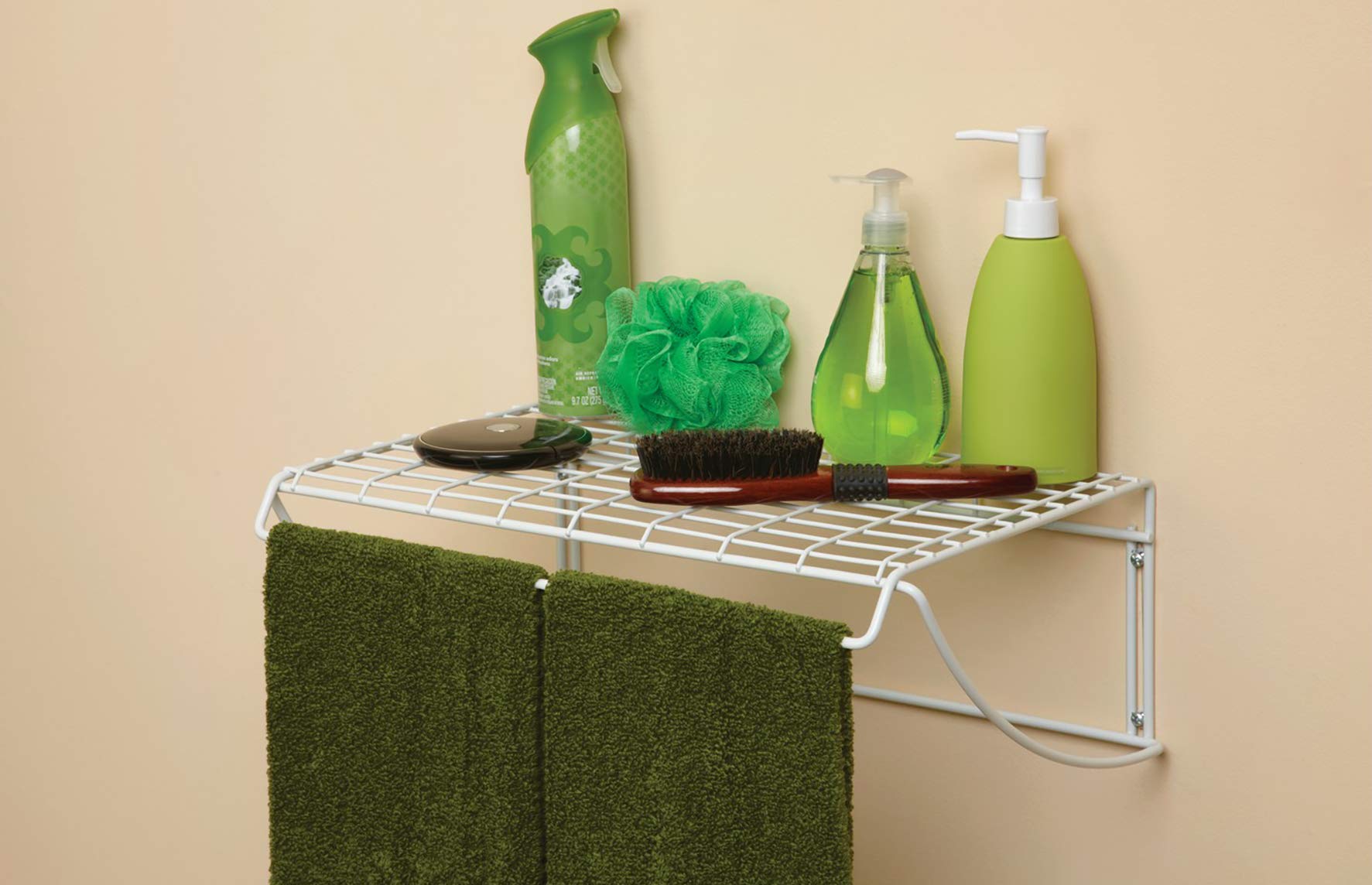 ClosetMaid 8278 18-Inch Wide Laundry Utility Hanger Shelf   White