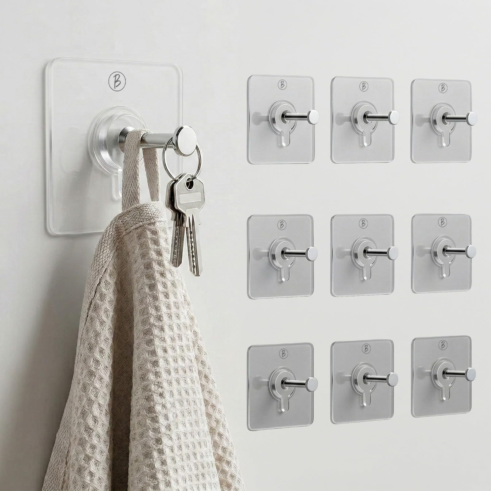 Btfash Frame Hooks For Wall Without Drilling |Heavy Duty For Wall Heavy Items |Nail Free Sticky Hook For Hanging Frames, Clocks,