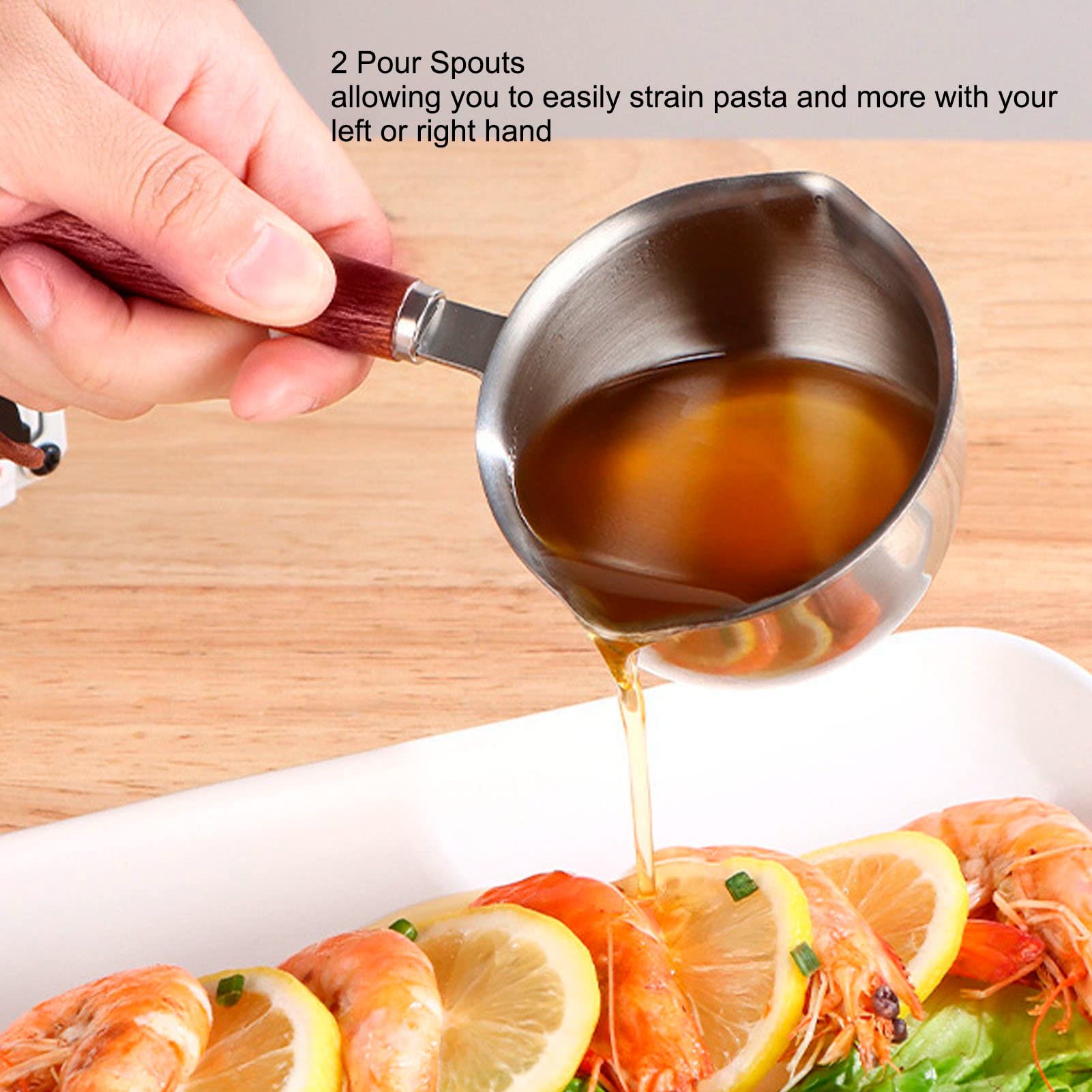 Mini Saucepan, Milk Pot, Milk Coffee Warmer 304 Stainless Steel Mini Melting Pot With 2 Pour Spouts For Heating Milk Melting (12