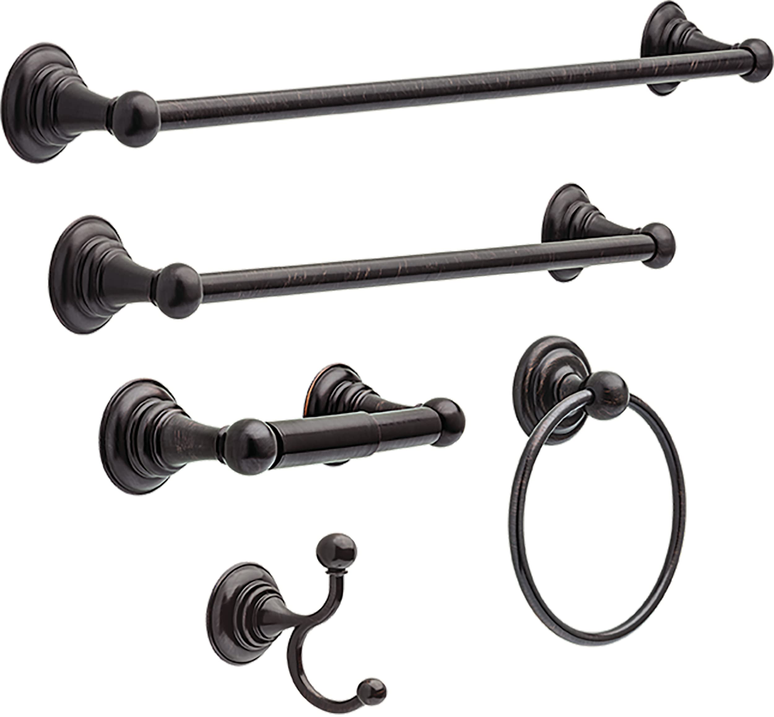 Delta 134437 Providence Spring Toilet Paper Holder, Spotshield Venetian Bronze