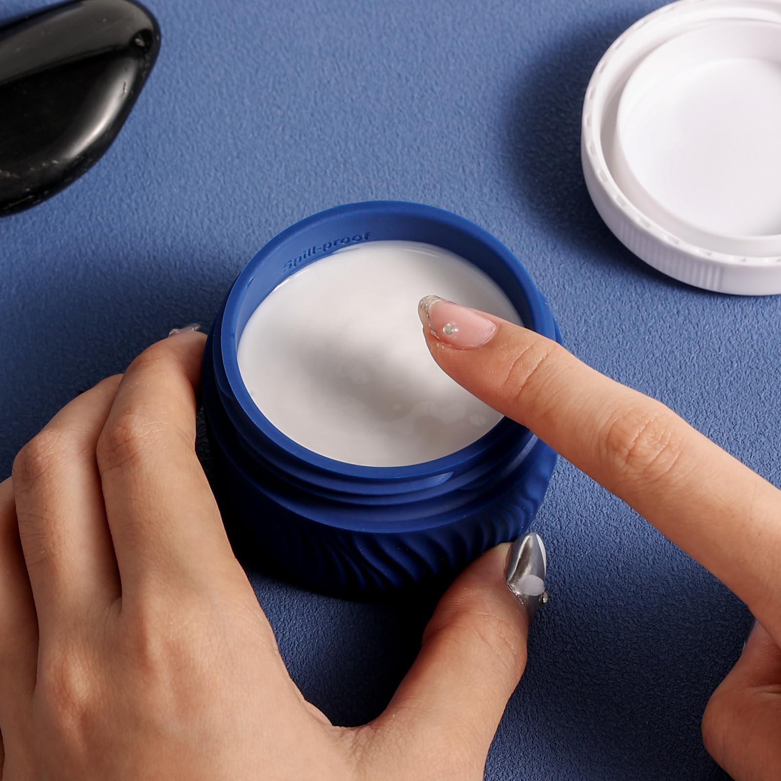 Kuangre Travel Containers For Toiletries, Silicone Cream Jars Bpa Free, Tsa Approved 2Oz Travel Size Containers, Leak-Proof Trav