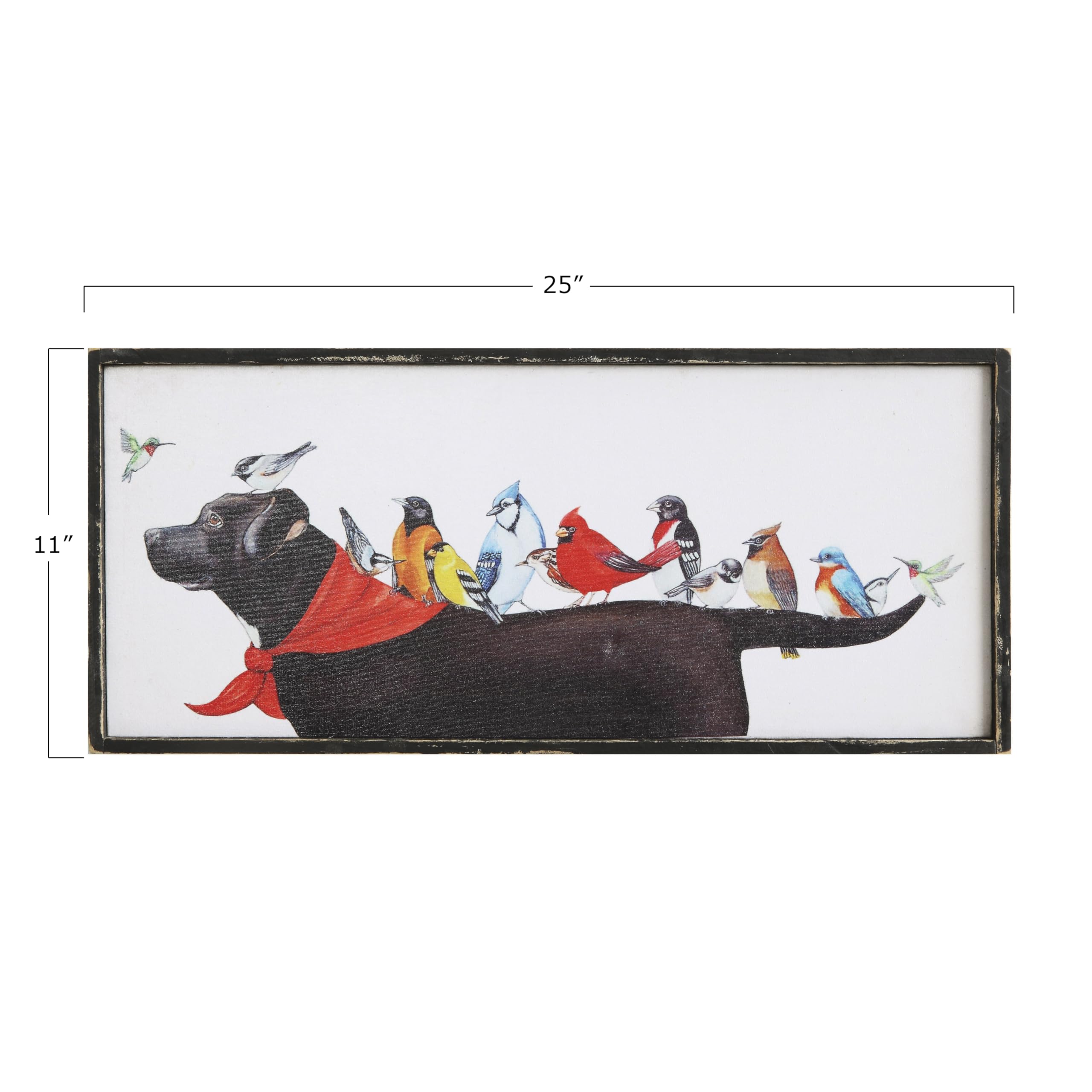 Birds & Dog Framed Wall D?cor