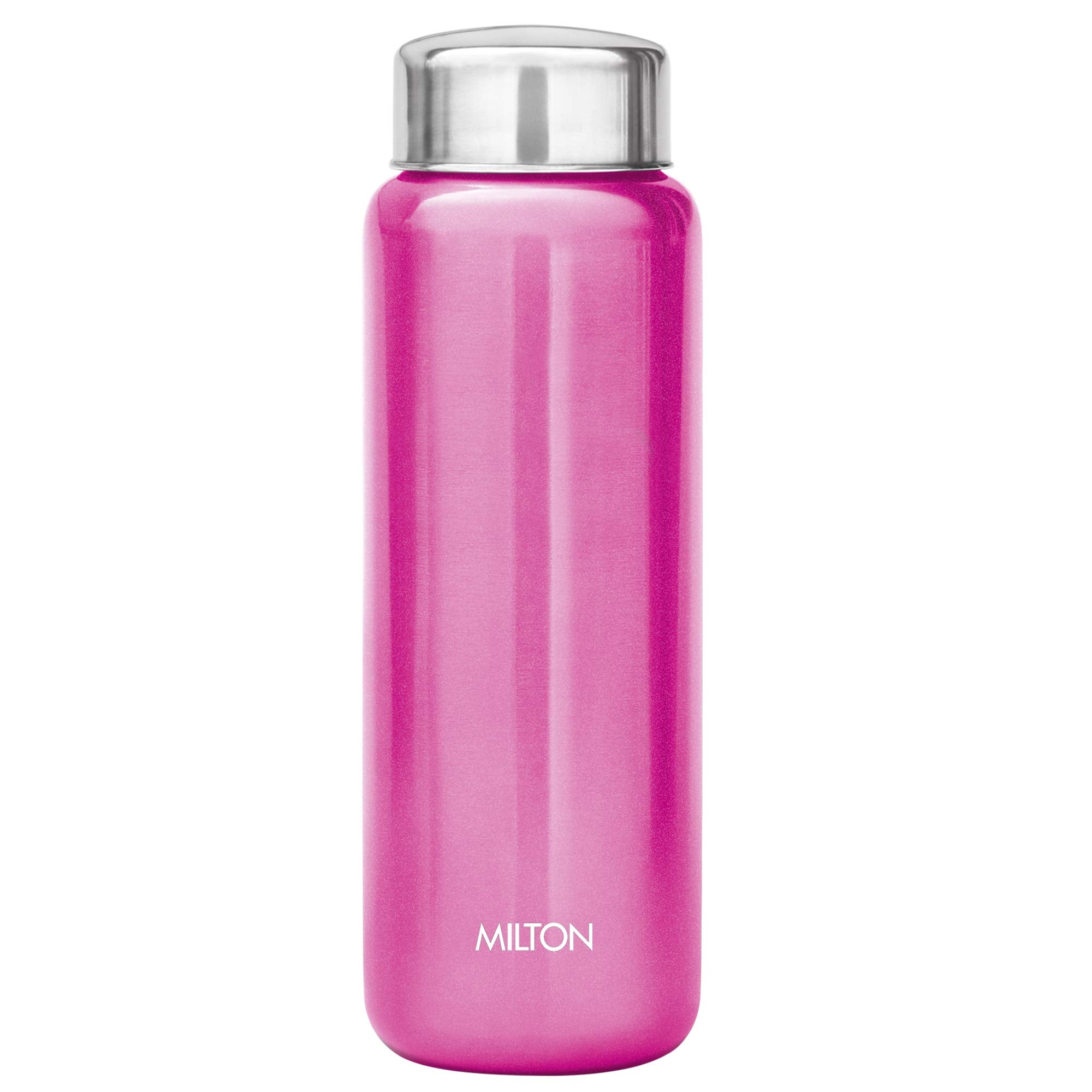 Milton Aqua 750 Stainless Steel Water Bottle, 750 Ml, Pink | 100% Leak Proof | Office Bottle | Gym Bottle | Home | Kitchen | Hik