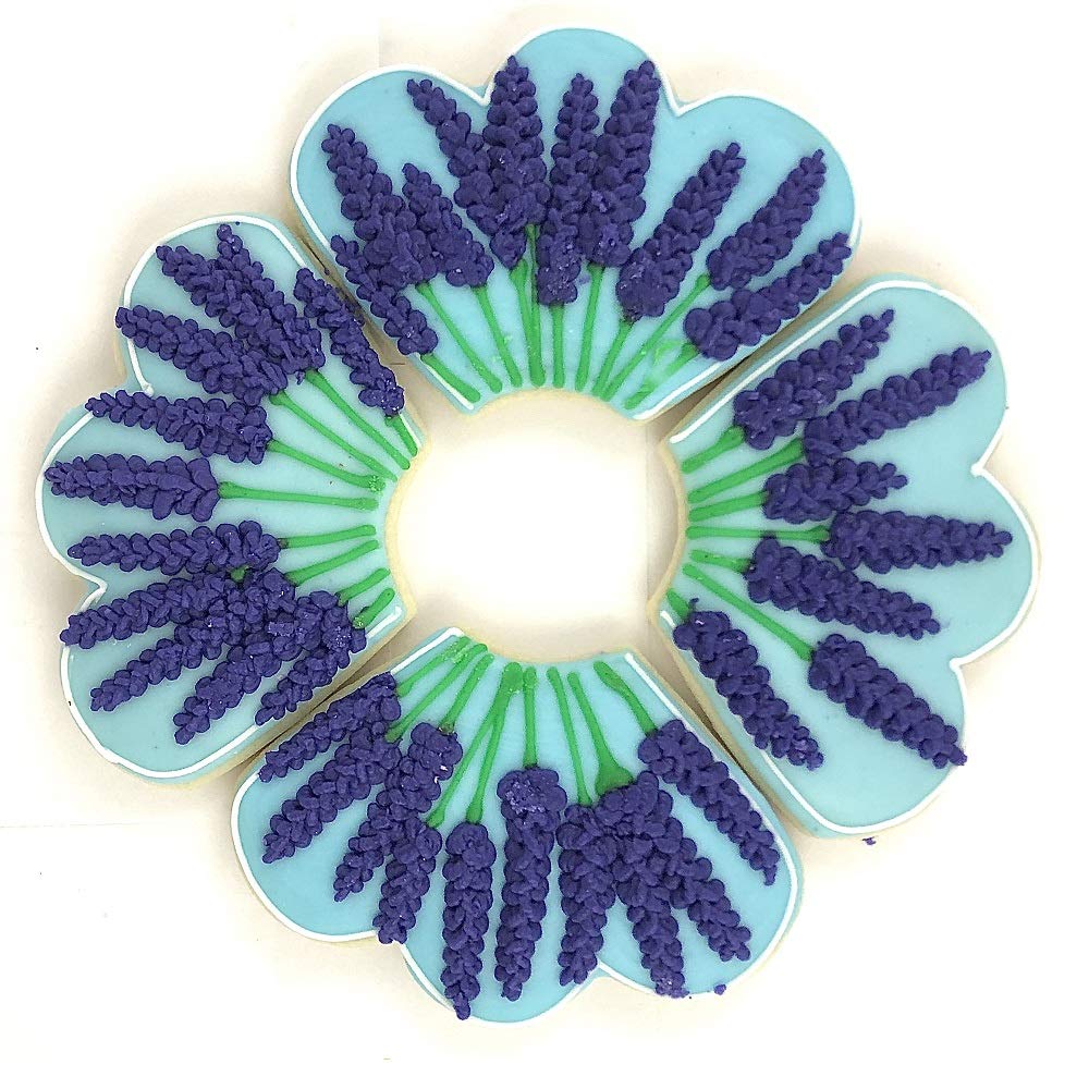 Foose Brand Cookie Cutters 4 Piece Platter Cookie Cutter Set 3 3/8 Intrapezoid, 4 In Teardrop Round, 3 In Clam And 4.5 In Fan Th