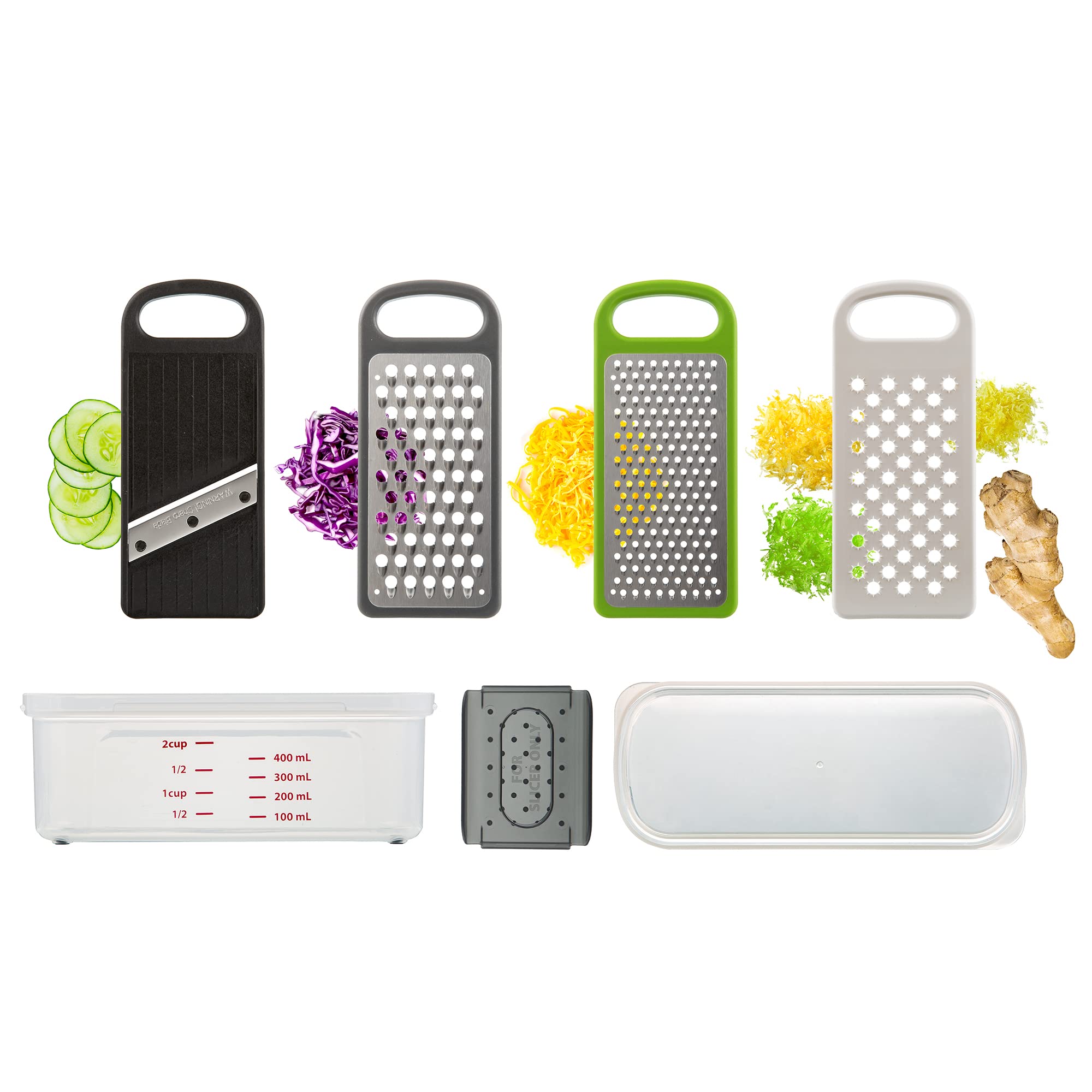 Prepworks 7 Piece Compact Grate And Slice Set
