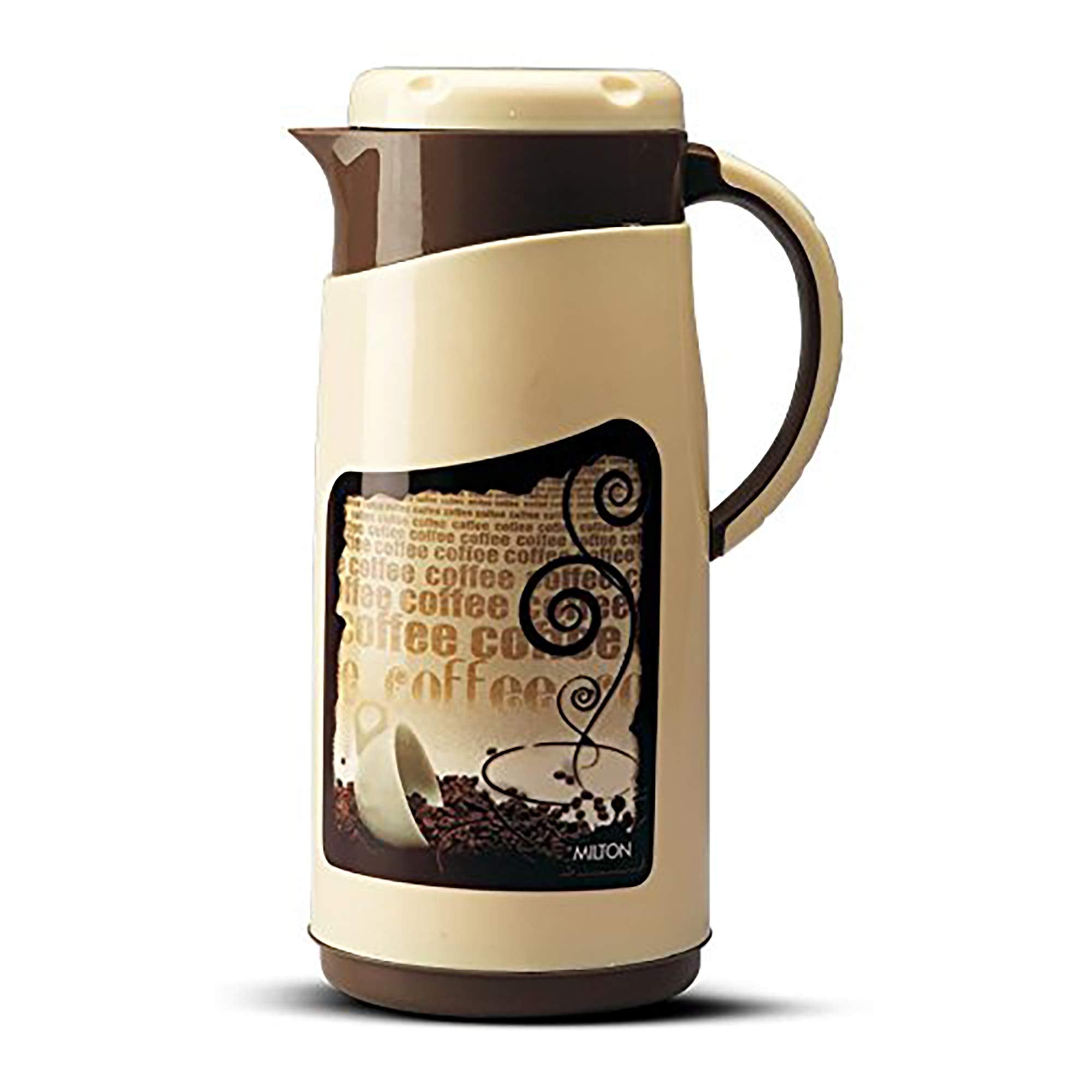 Milton Viva Tuff 1500 Water Jug, Pu Insulated Inner Stainless Steel Hot & Cold Jug, Bpa Free, Leak Proof, 1.35 Litre, Brown, Ide