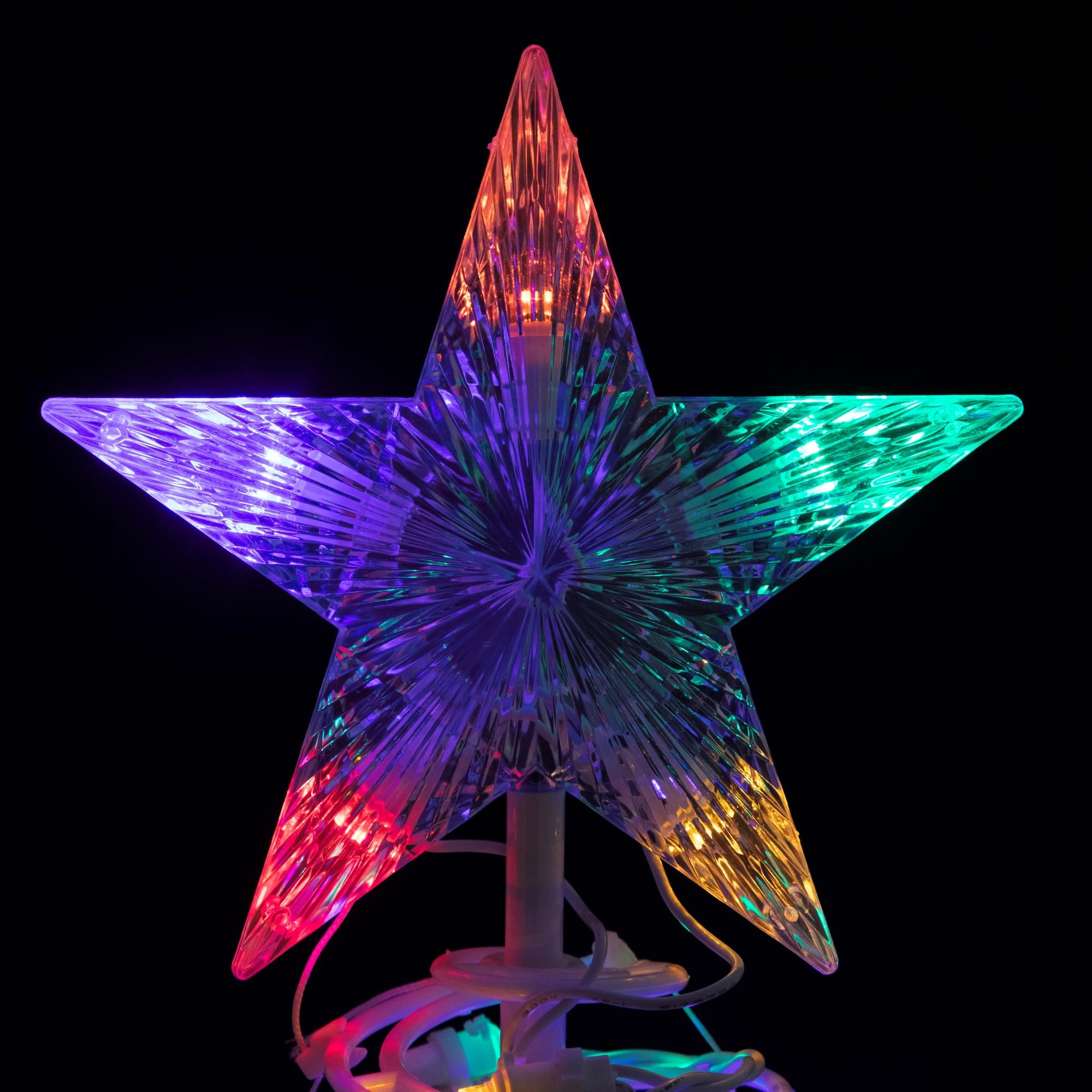LED Lighted Spiral Outdoor Christmas Tree - 4  - Multi Lights