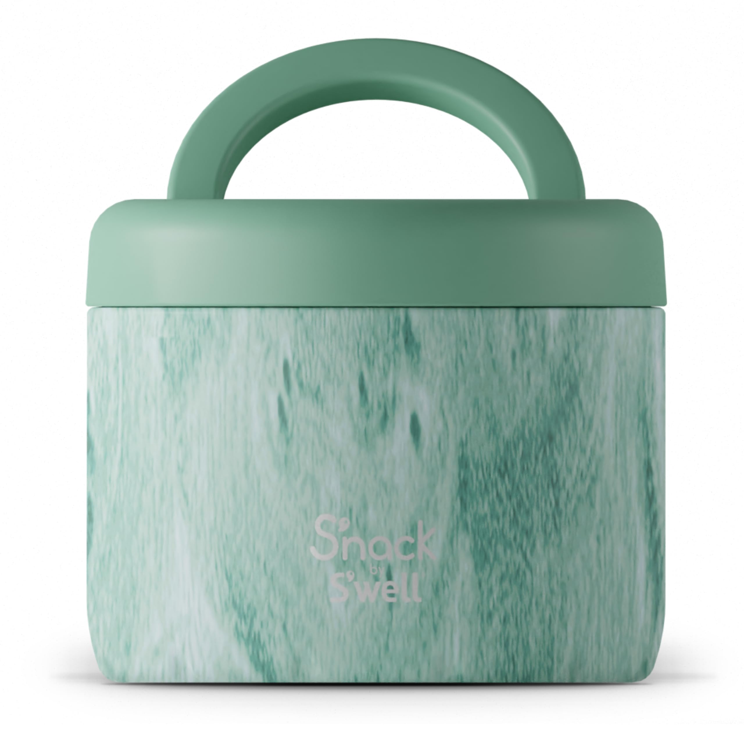 S'Well S'Nack Stainless Steel Food Container - 24 Oz - Peppermint Tree - Double-Layered Insulated Bowls Keep Food Cold For 12 Ho