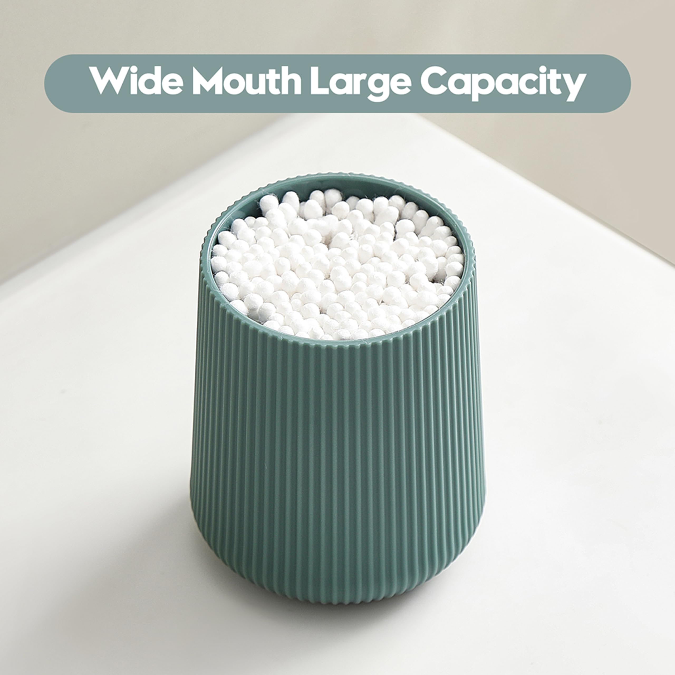 YAUKPH Sage Green Striped Toothbrush Holder for Electric Toothbrushes Bathroom Organizer for Toothpaste Kids & Adults