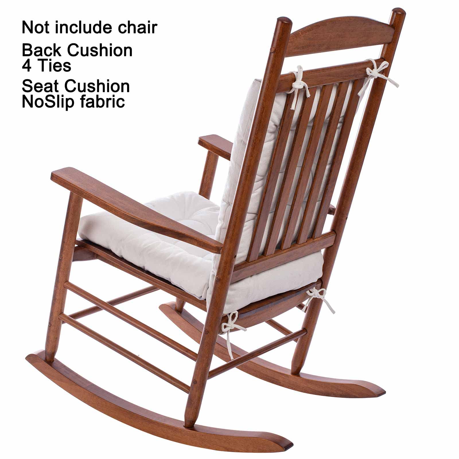 Pomiu Rocking Chair Cushion Chair Cushions Chair Pad Chair Pads Sets Indoor Back Seat Cushion Office Chair Desk Chair Dining Cha