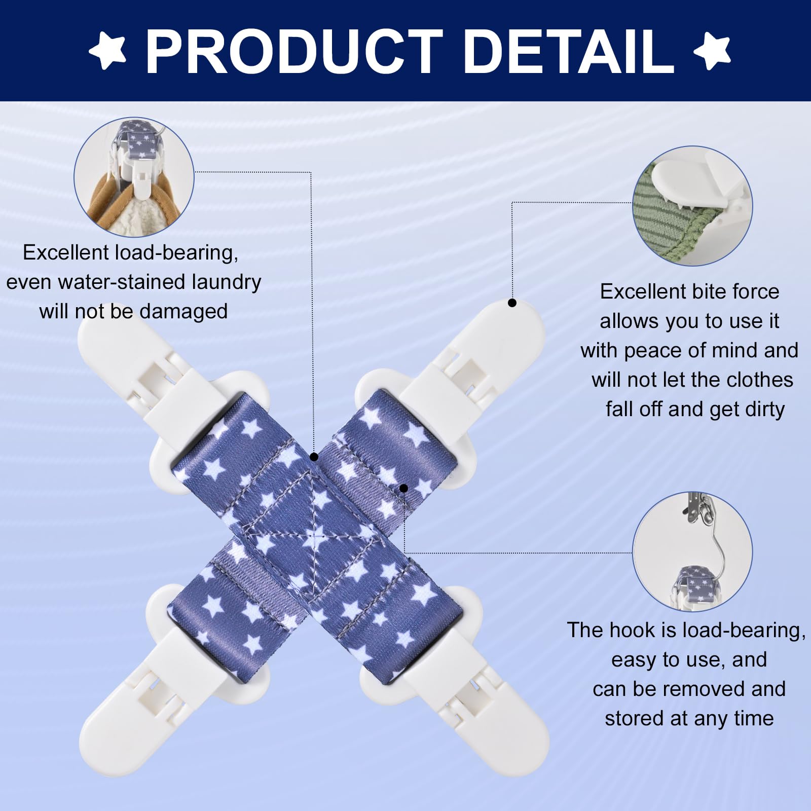 Vxyaaz 2 Pcs Bed Sheet Detangler Reduces Laundry Tangles,Keep Bed Sheets/Duvet Covers/Blankets/From Tangling,Twisting, And Balli