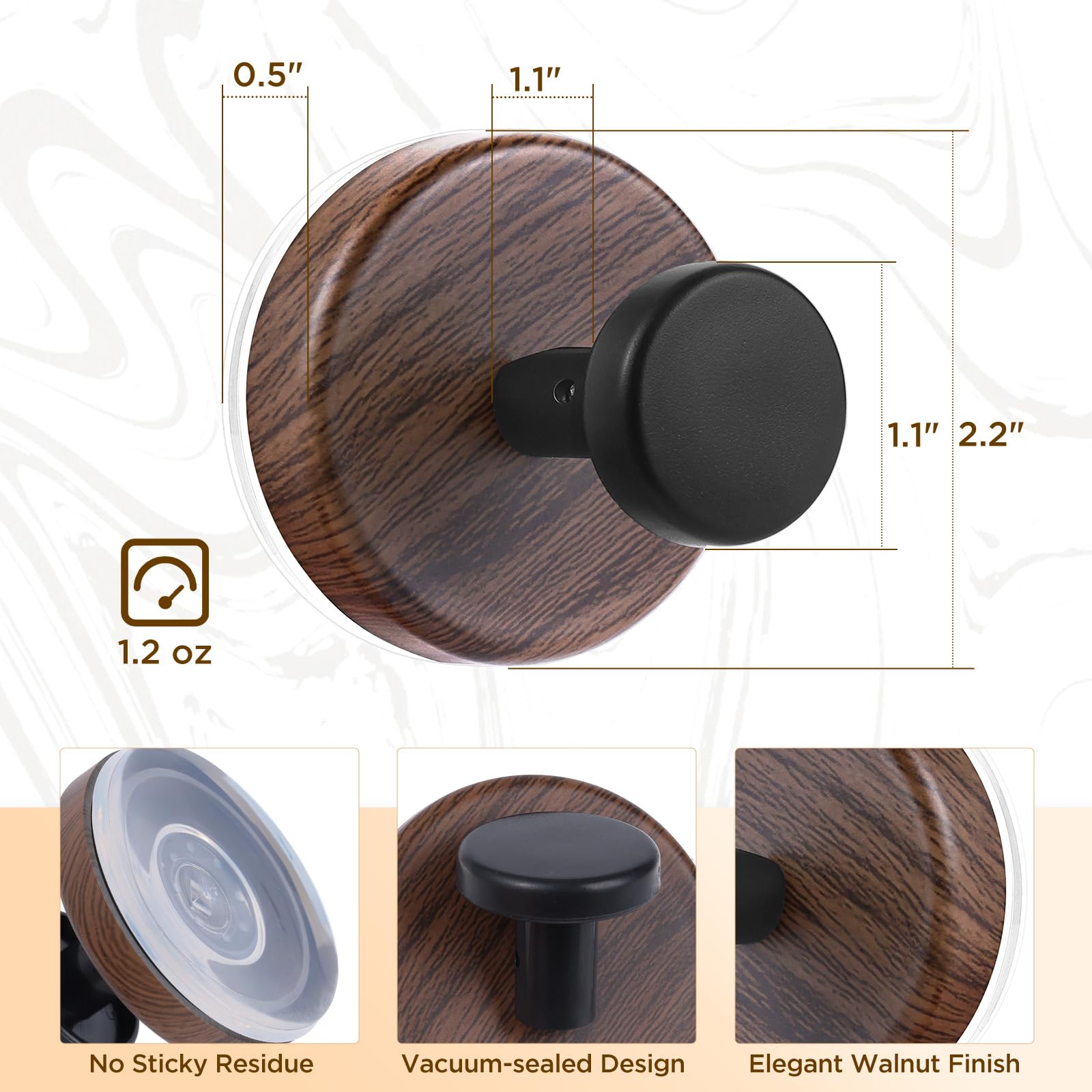 OUTXE Suction Cup Wreath Hanger, Heavy Duty Reef Hook for Front Door/Glass Window/Over Door/Outdoor, Christmas/Thanksgiving/Hall