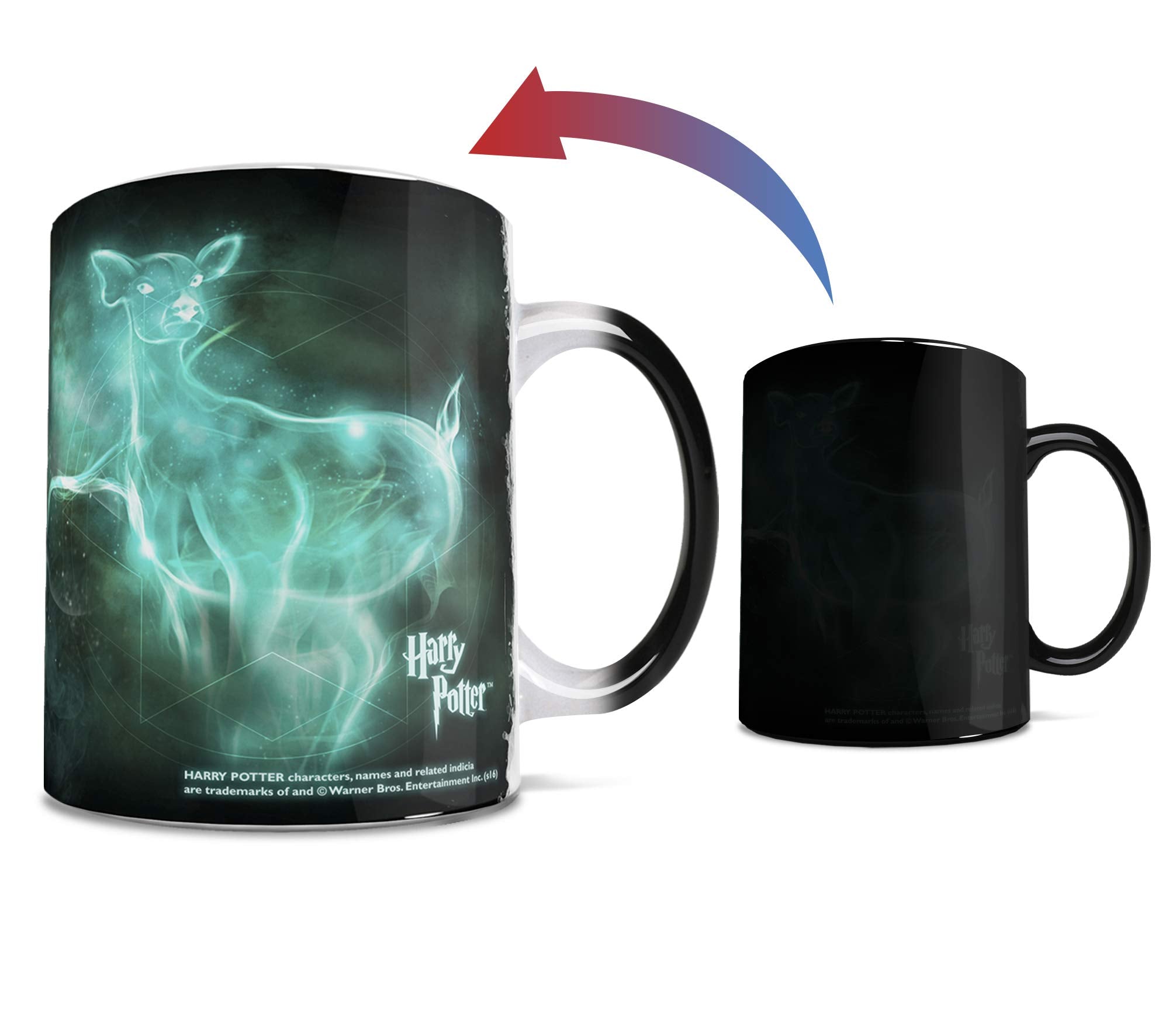 Morphing Mugs Harry Potter - Always - Patronus - 11 oz Heat Sensitive Mug - Ceramic Color Changing Coffee Tea Mug MMUG557