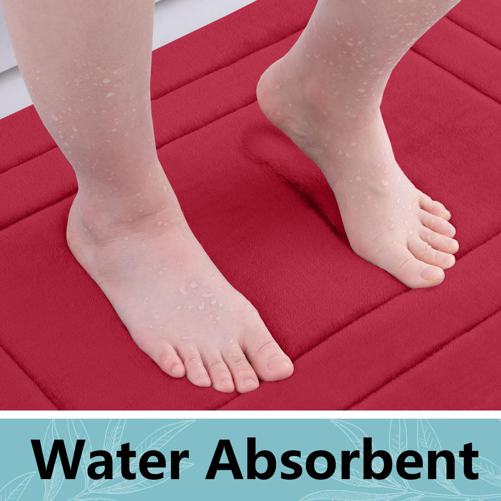 Arotive Memory Foam Bathroom Rug Mat 30X20, Ultra Soft And Absorbent Bath Mat, Machine Wash Dry, Comfortable Bath Rug Carpet For