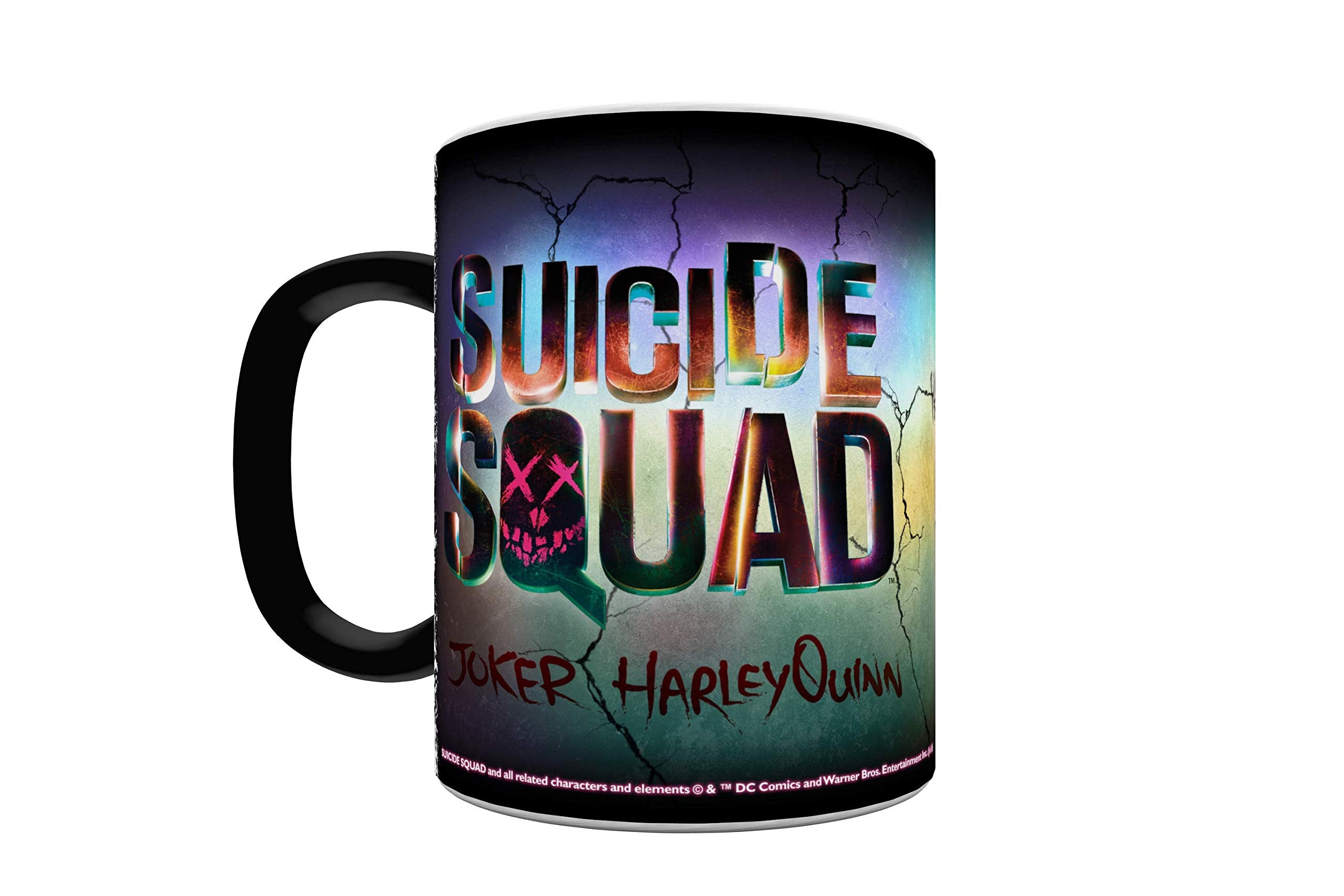 Morphing Mugs Suicide Squad The Joker and Harley Quinn Heat Reveal Ceramic Coffee Mug - 11 Ounce
