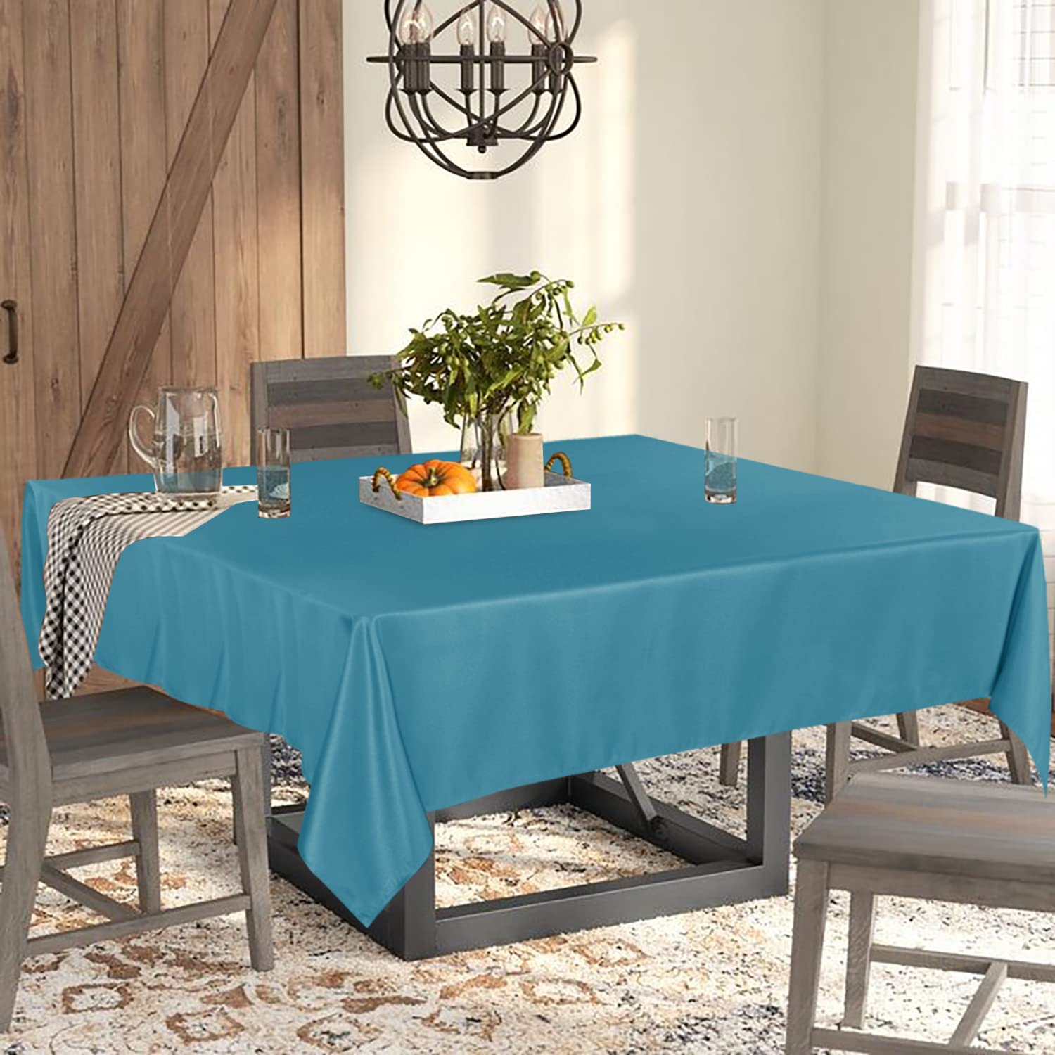 Fitable Rectangle Tablecloth 60X120 Inch Tablecloth Stain And Wrinkle Resistant Washable Polyester Table Cloth, Decorative Fabri