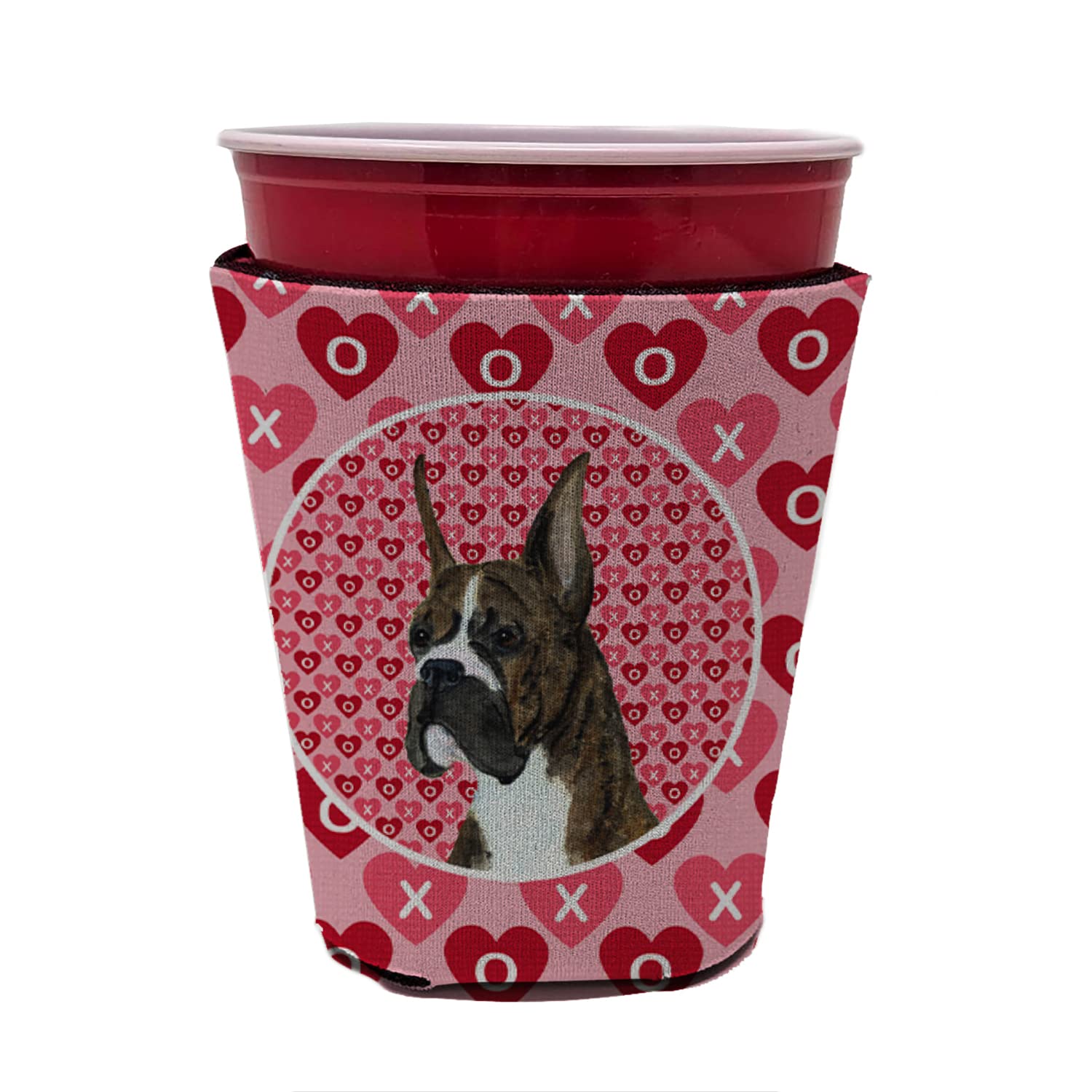 Boxer  Red Solo Cup Beverage Insulator Hugger