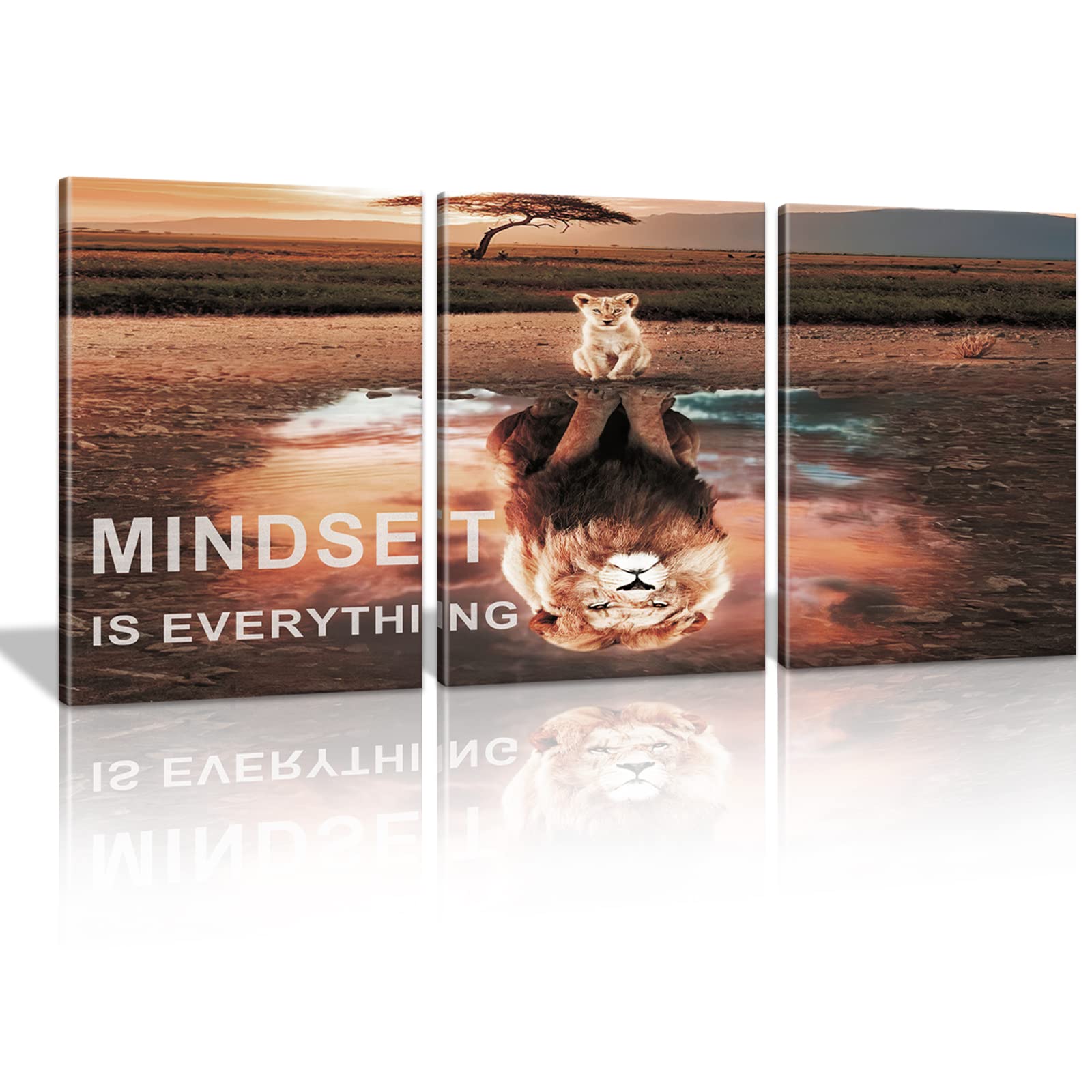 KAWAHONE Inspiration Quotes Wall Art, Motivational Determination Patience Persistence Poster Positive Affirmations Wall Hanging 