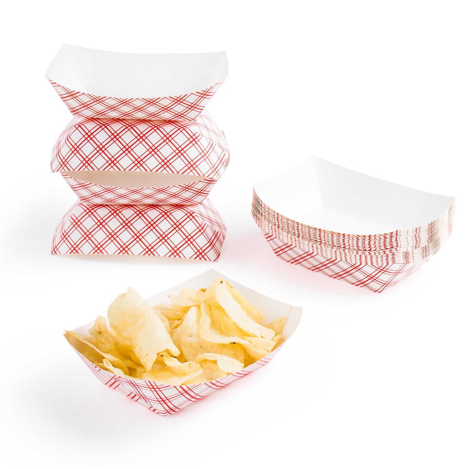 Super Z Outlet Disposable Paper Food Tray for Carnivals, Fairs, Festivals, and Picnics. Holds Nachos, Fries, Hot Corn Dogs, and 