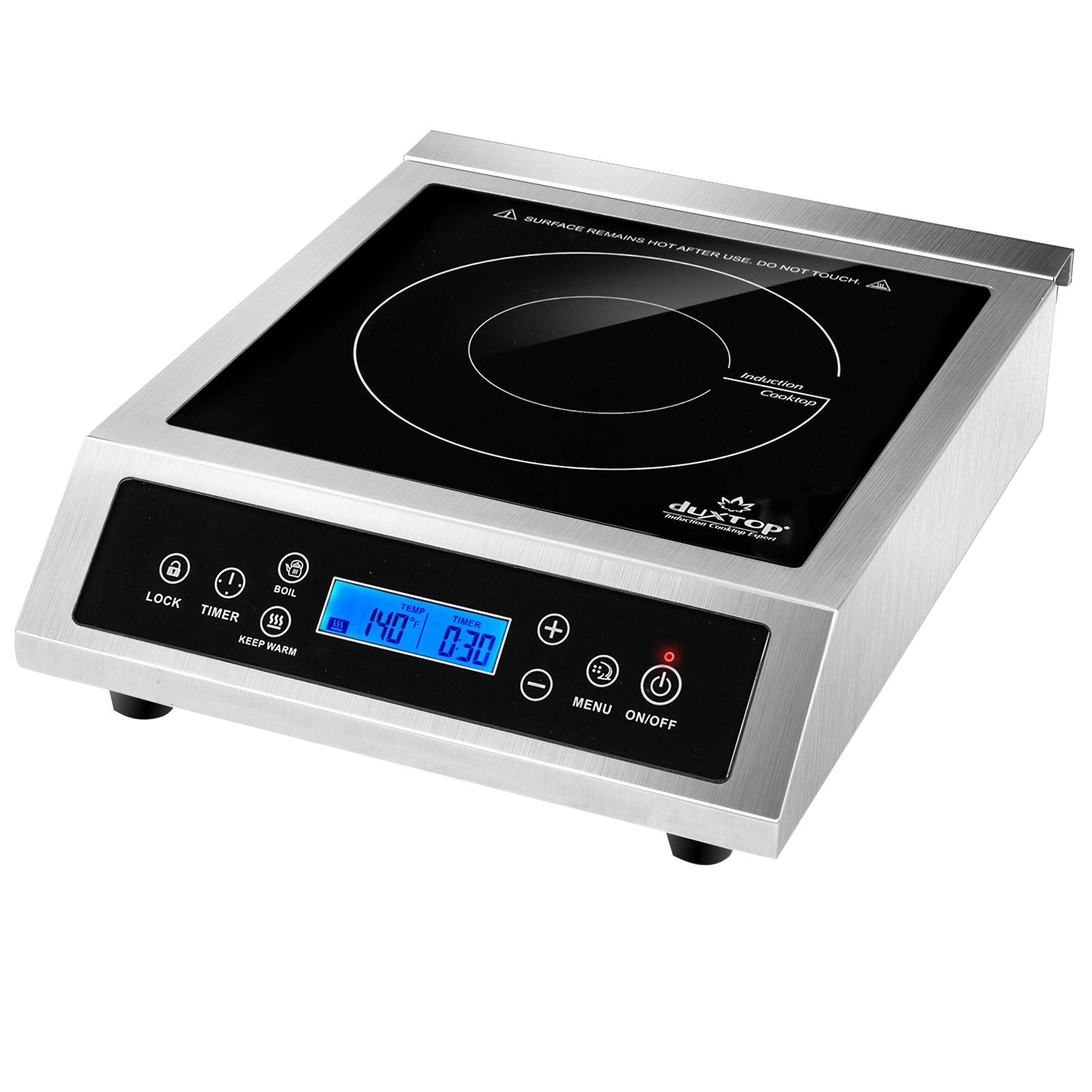 Duxtop Professional Portable Induction Cooktop, Commercial Range Countertop Burner, 1800 Watts Induction Burner with Sensor Touc