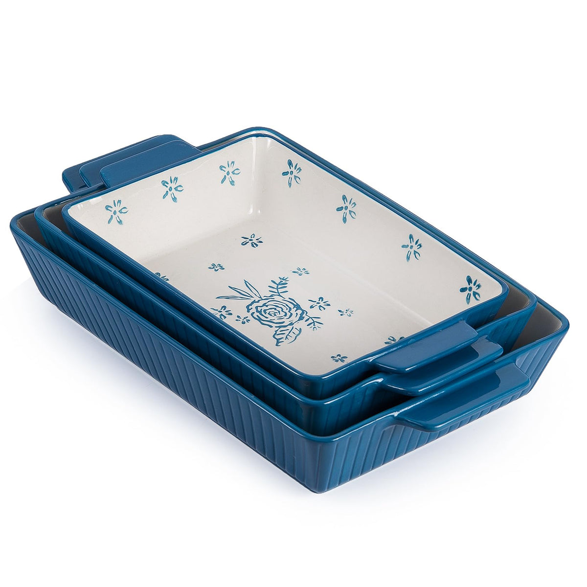 Wisenvoy Baking Dish Casserole Dish Ceramic Casserole Dishes For Oven Lasagna Pan Bakeware Sets Baking Dish Set