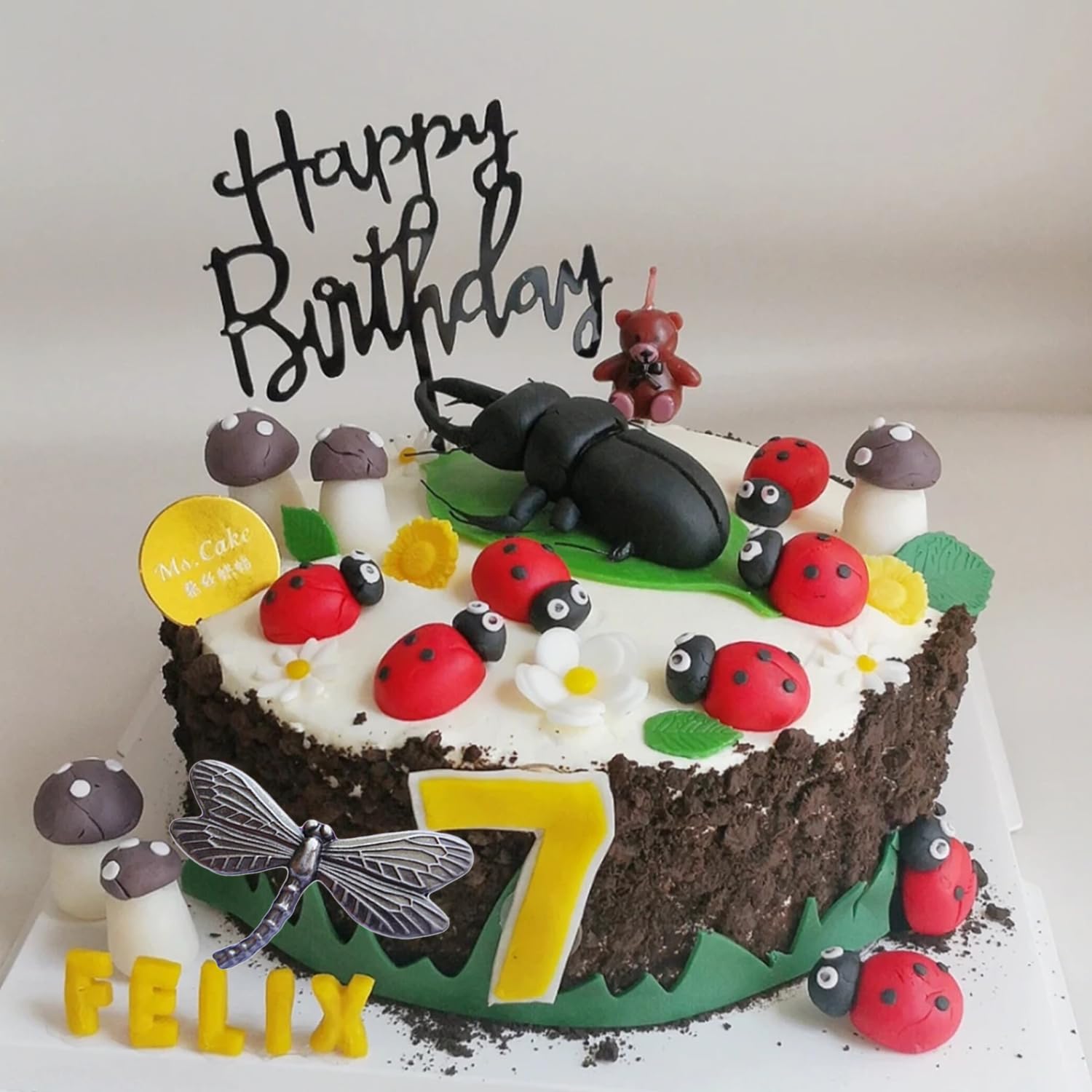 Minfeidms Insect Silicone Mold Bumble Bee Fondant Molds Butterfly Dragonfly Beetle Candy Molds For Cake Decorating Cupcake Toppe