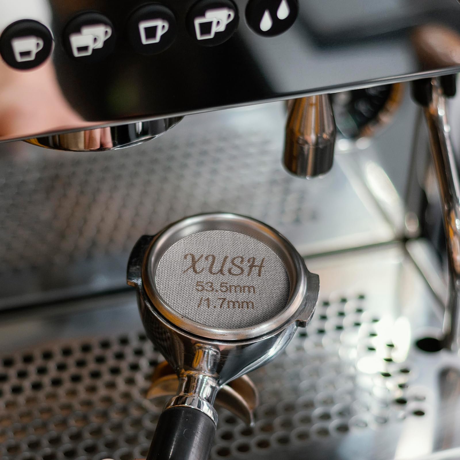 53.5Mm Espresso Puck Screen Suitable For 54Mm 2Pcs, 1.7Mm Thickness Espresso Filter Screen - Made With 316 Stainless Steel, Prof