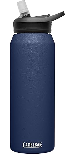 Camelbak Eddy Water Bottle With Straw 32 Oz - Insulated Stainless Steel, Navy
