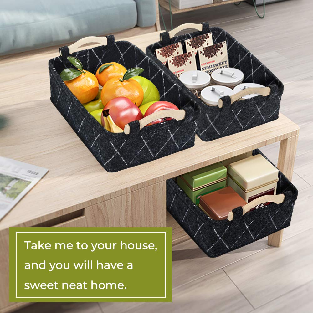 Small Baskets Collapsible Storage Bin Fabric Organizer for Shelves Underwear Socks Bra Towel Toiletry Baby Products Empty Gift Basket