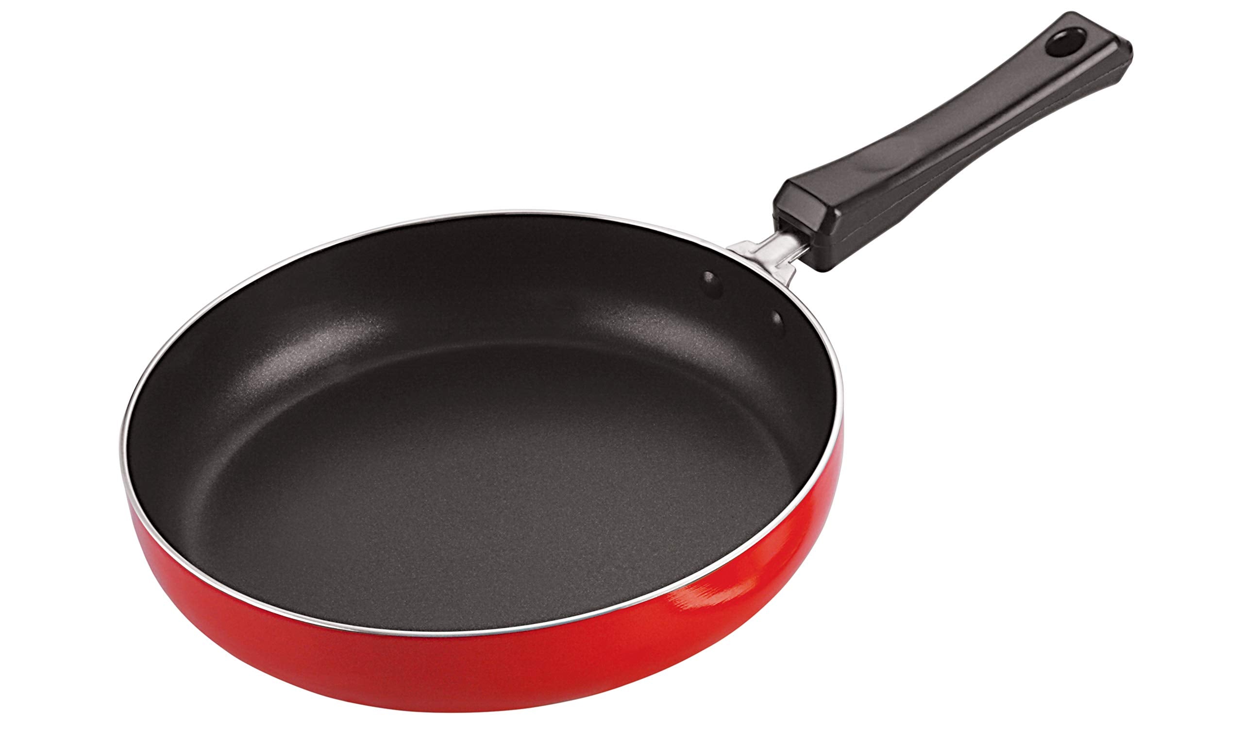 Nirlon NonStick Fry Pan, Lpg Stove Compatible, Bakelite Handle, Virgin Grade Aluminium, Pfoa Free, 20Cm[3Mm Clasic Fp10]  Mult