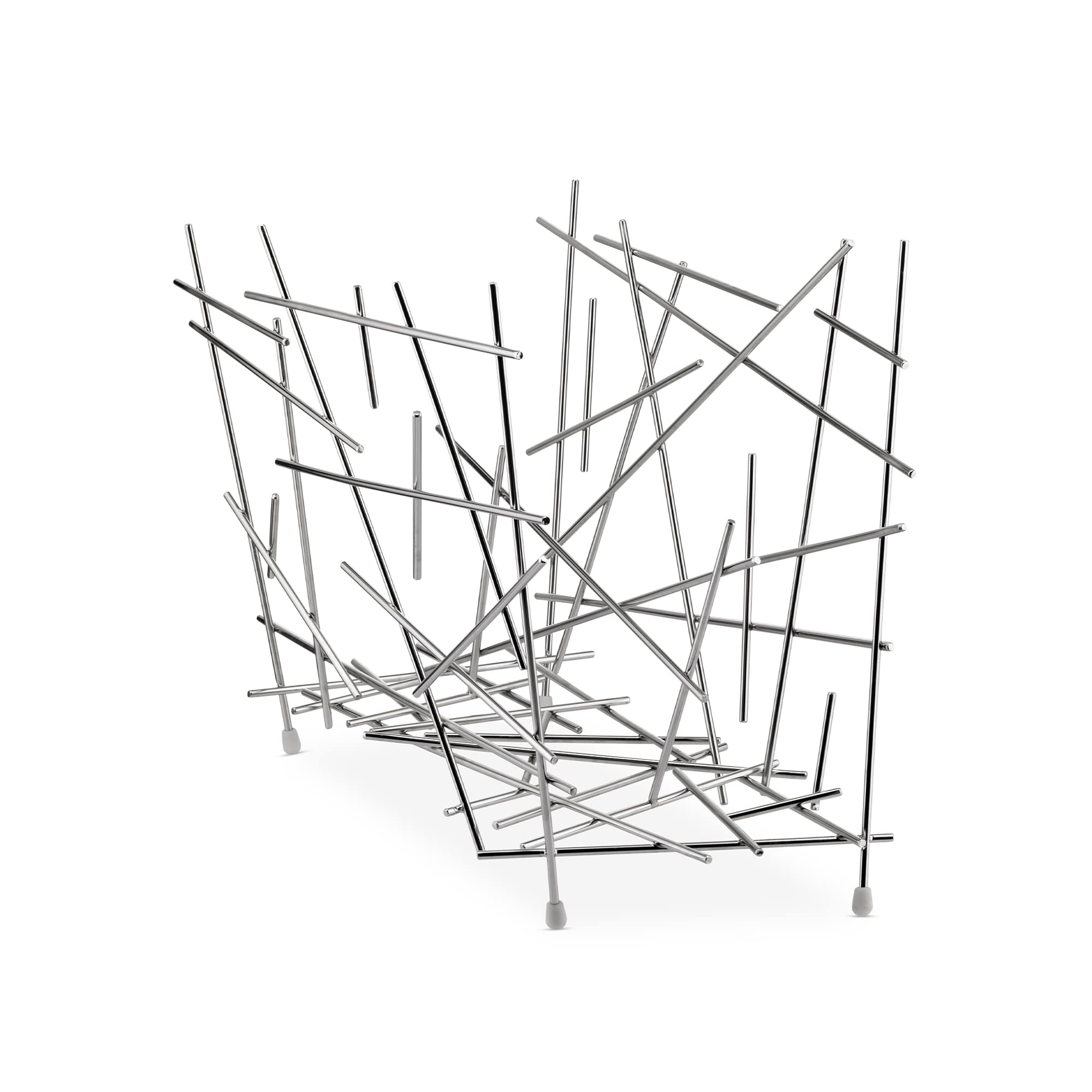 Alessi Blow Up Magazine Holder In Steel chrome Plated - Fc15